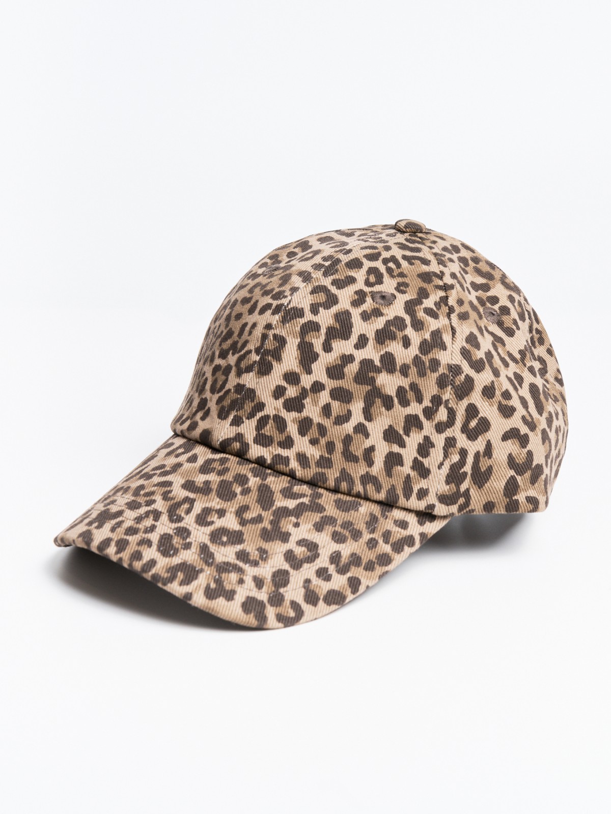 Бейсболка из хлопка с леопардовым принтом 399₽