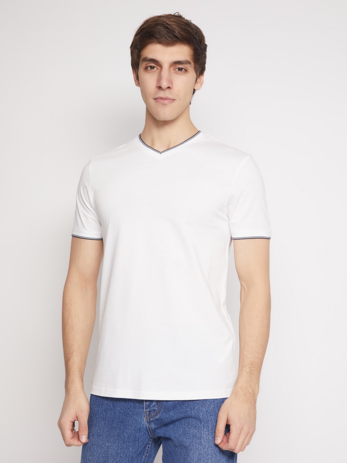 Футболка из хлопка с коротким рукавом