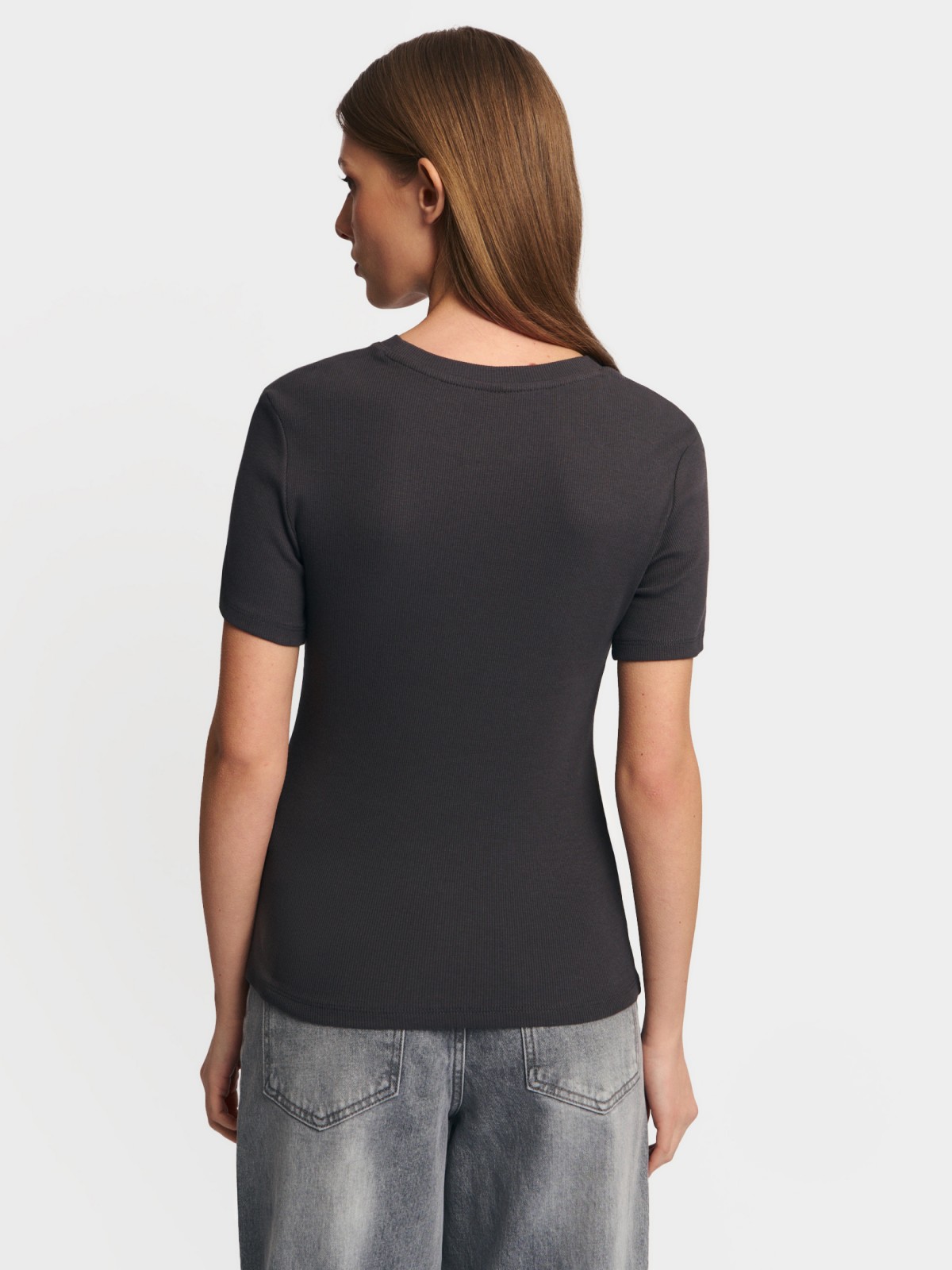 Футболка из хлопка однотонная