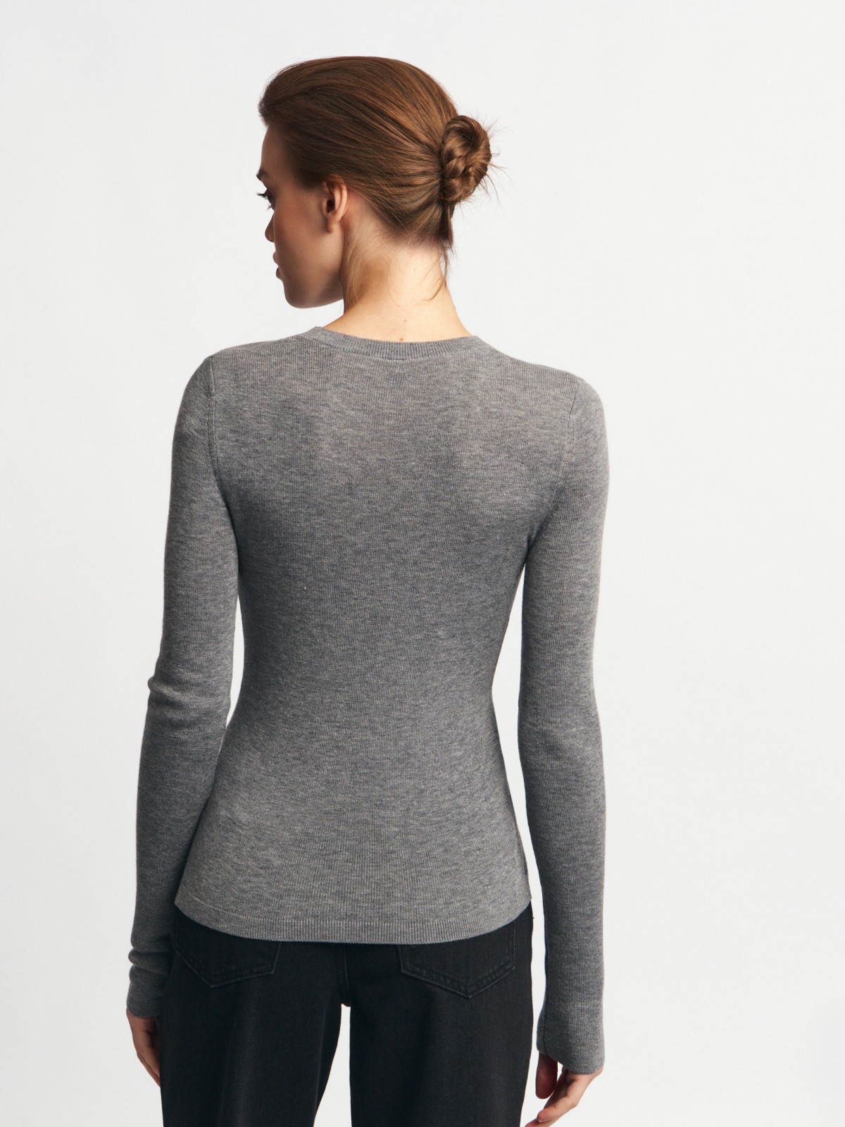 Вязаный лонгслив