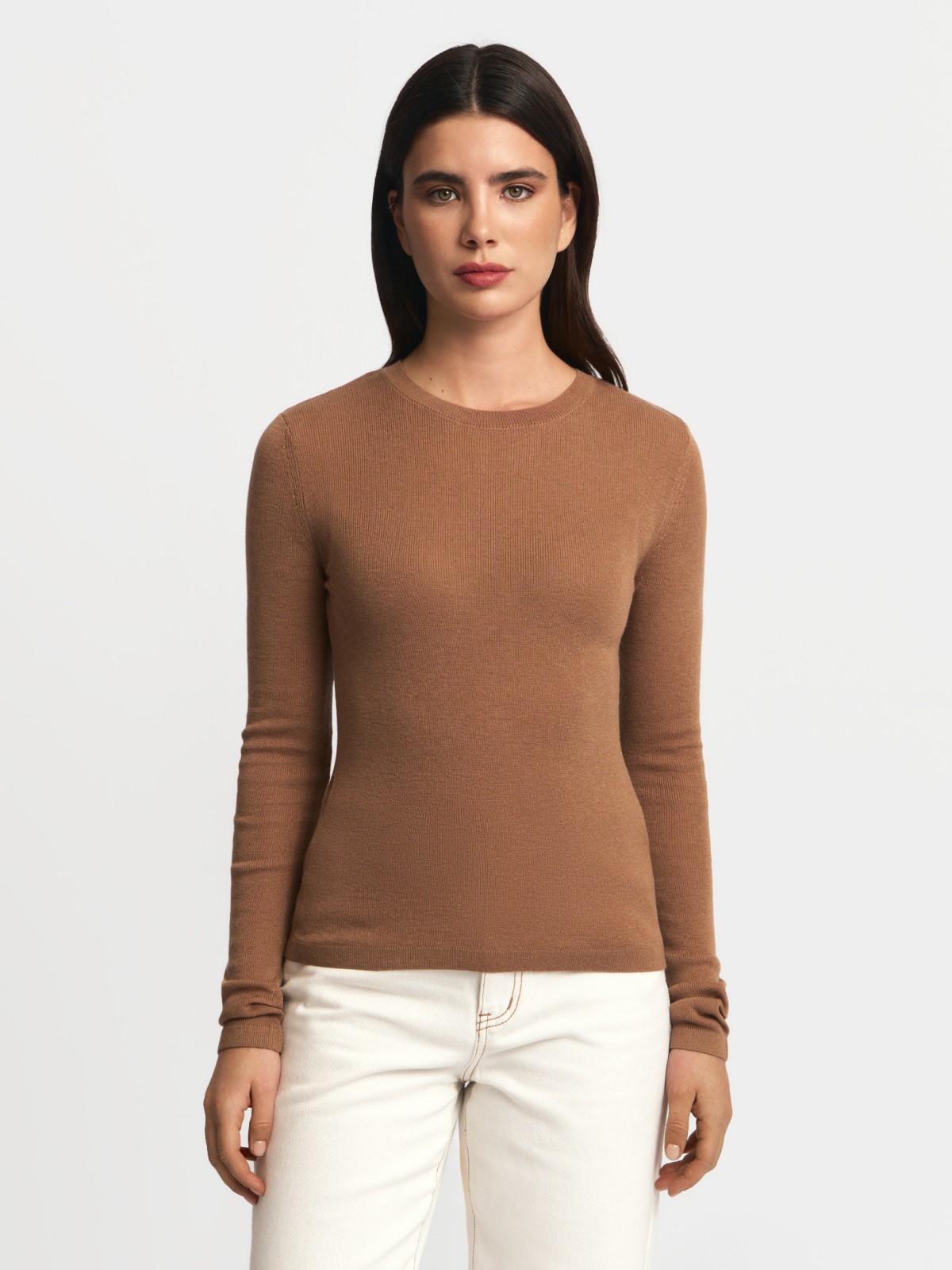 Вязаный лонгслив