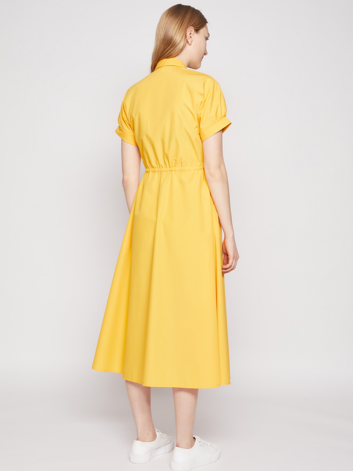 Платье zolla 022218259163, цвет желтый, размер XS - фото 6