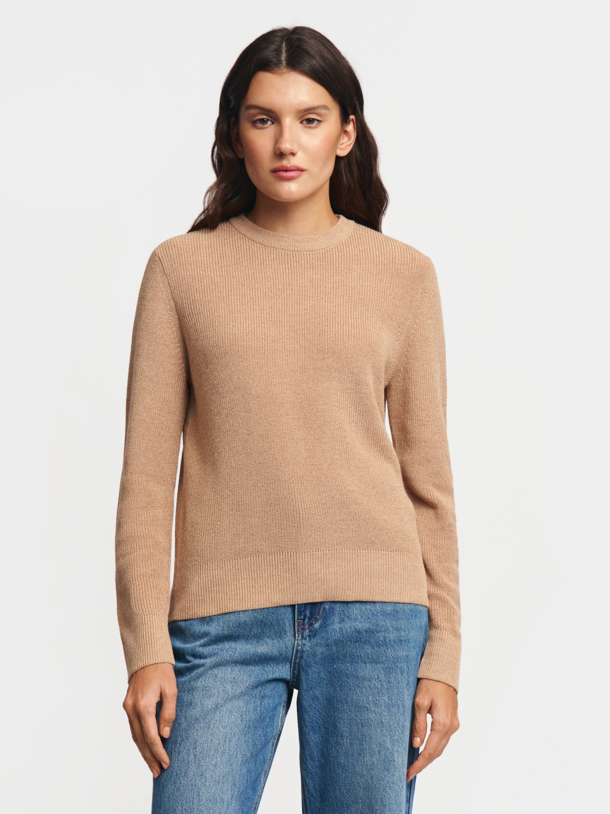 Вязаный джемпер с длинным рукавом