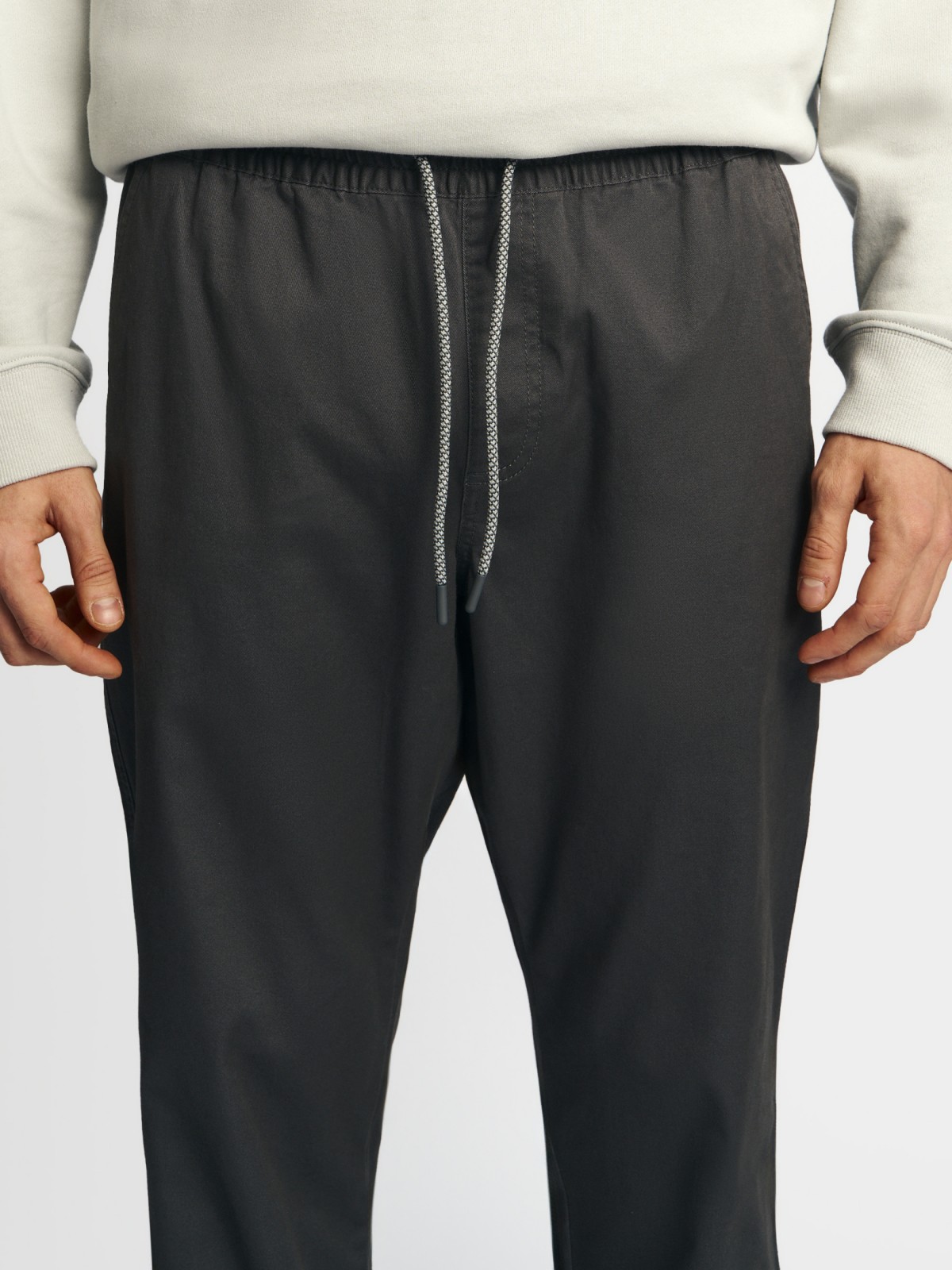 Брюки-джоггеры из хлопка на резинке