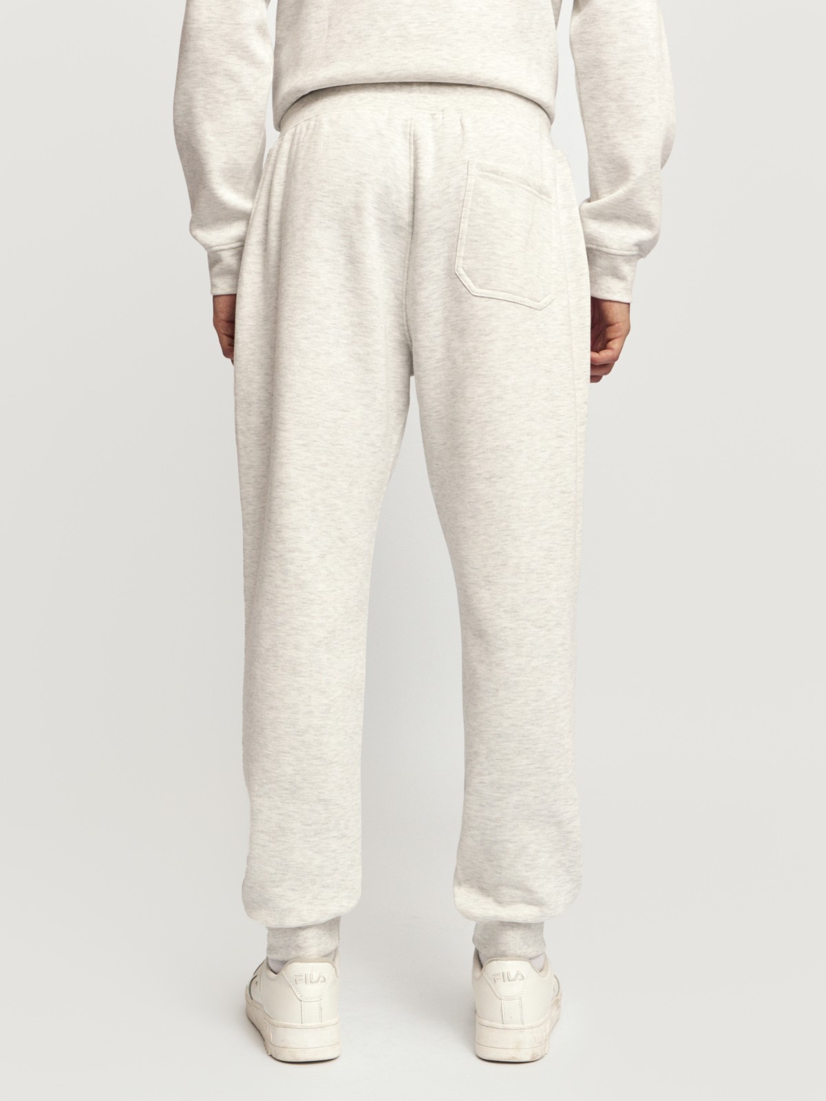 Тёплые трикотажные брюки-джоггеры с начёсом