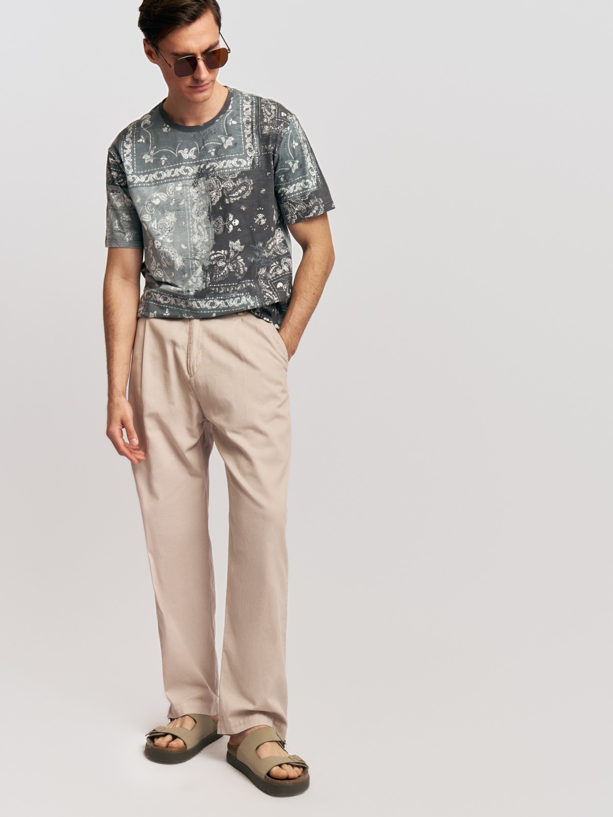 Футболка из хлопка с принтом