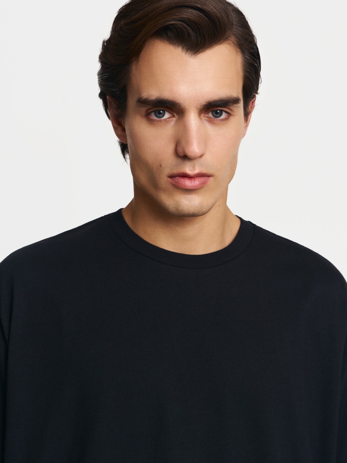 Футболка оверсайз из хлопка с коротким рукавом