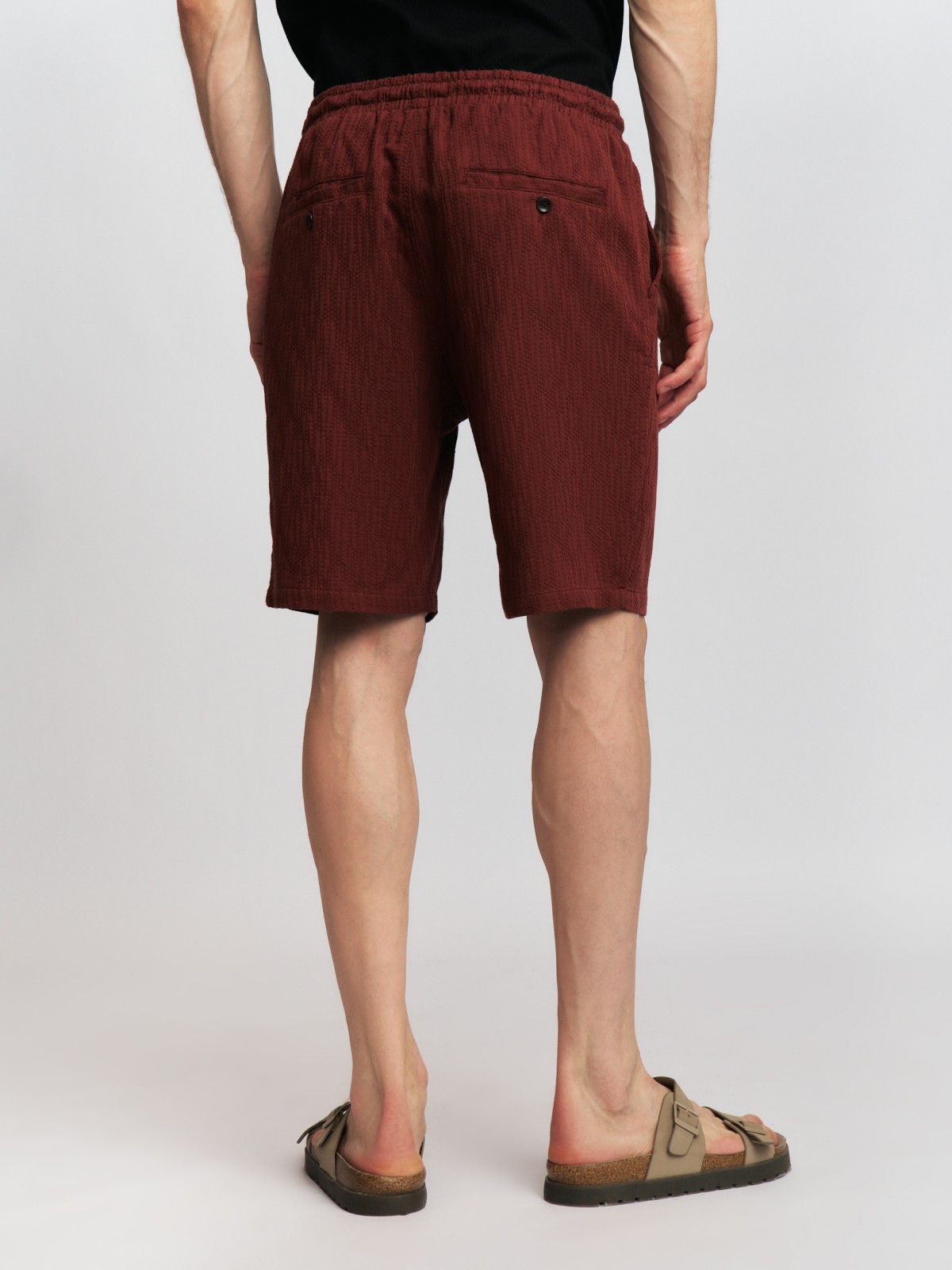 Хлопковые шорты на резинке