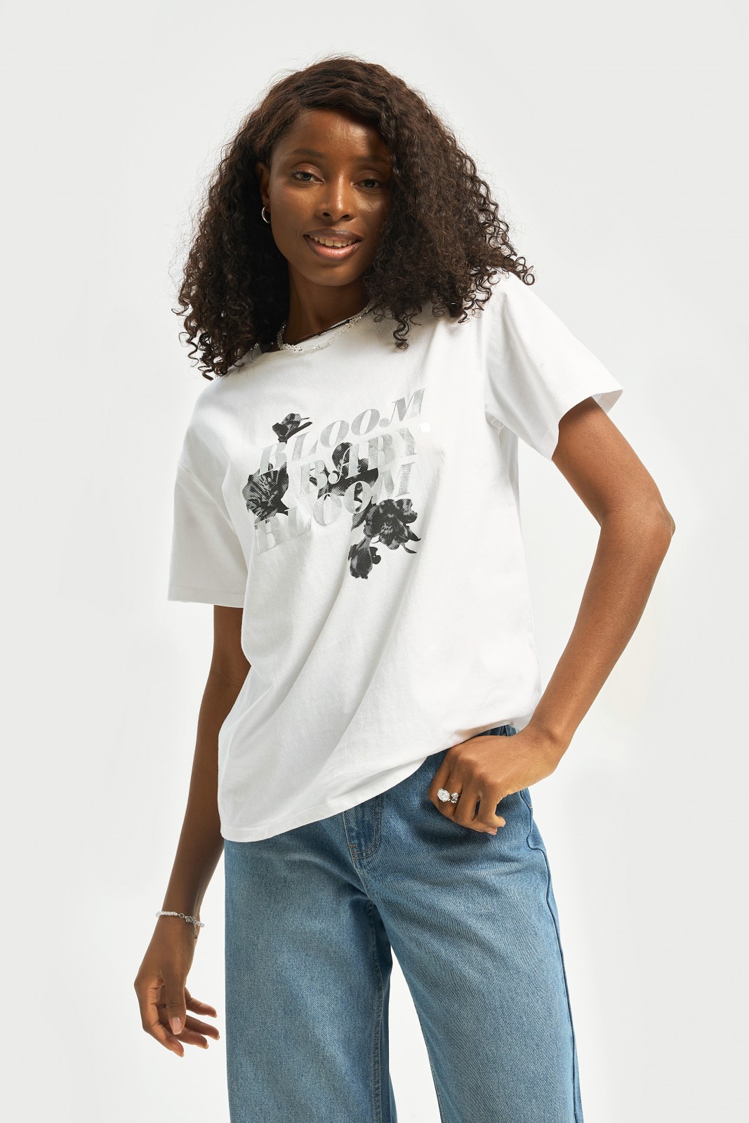 Футболка из хлопка с надписью