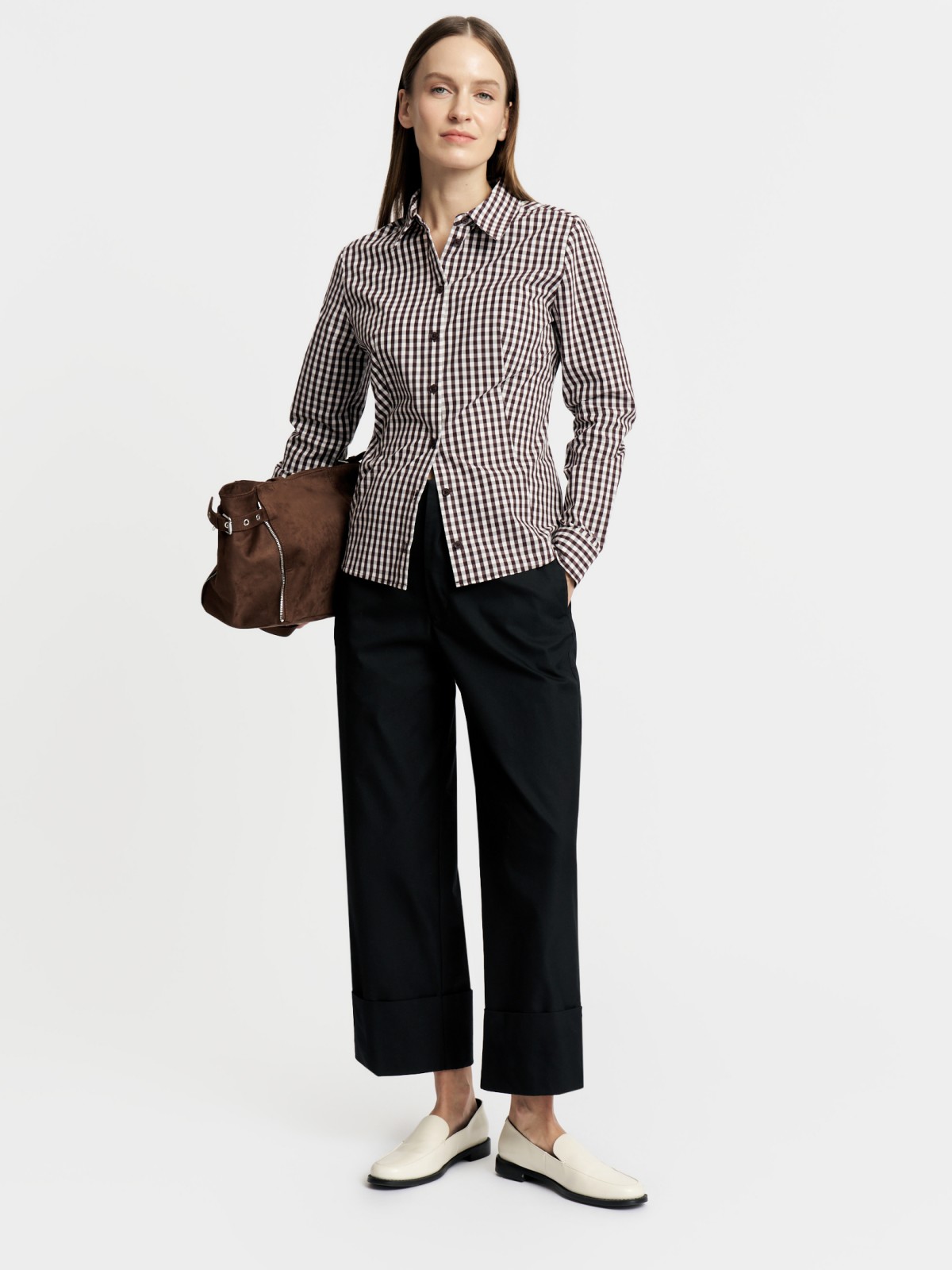 Прямые брюки со стрелками