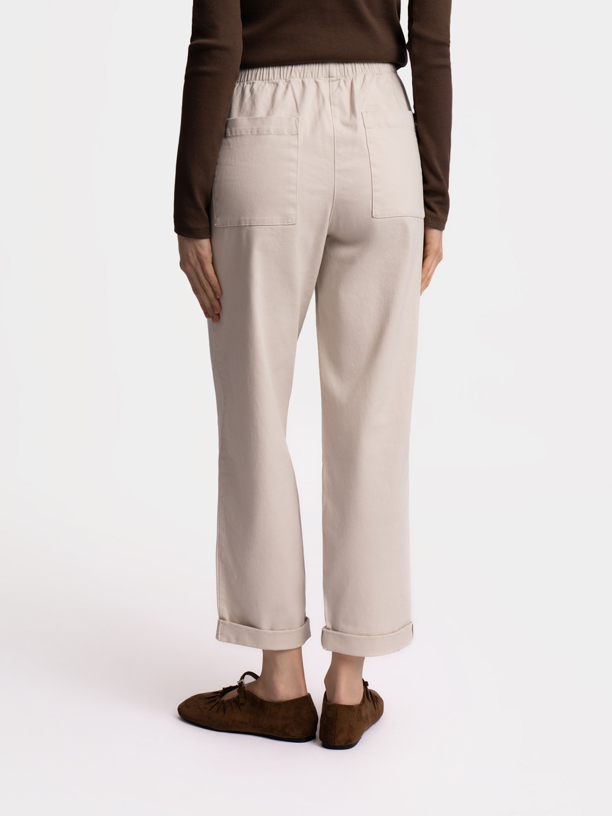 Брюки из хлопка на резинке