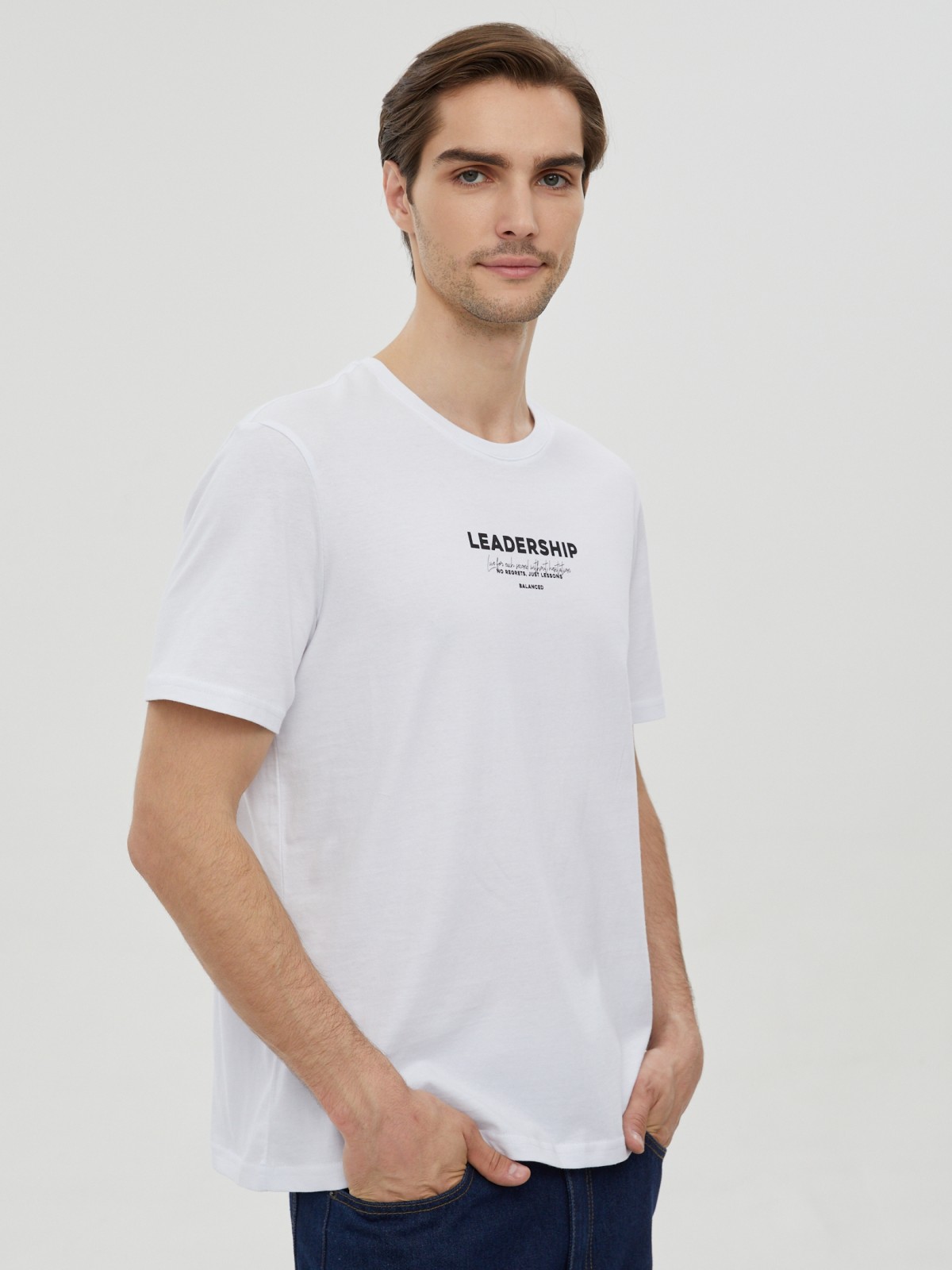 Футболка из хлопка с надписью