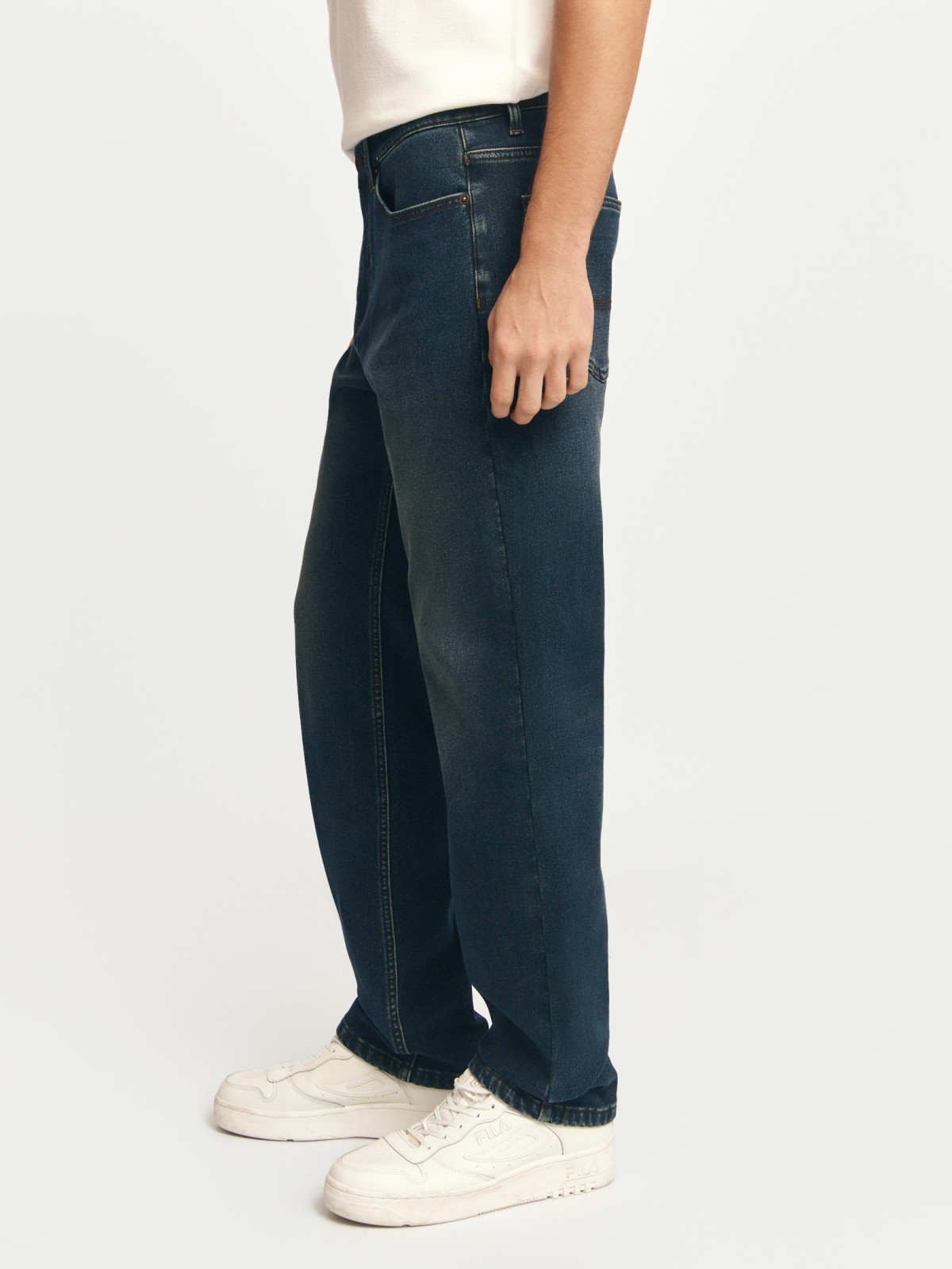 Утеплённые джинсы Regular с флисом