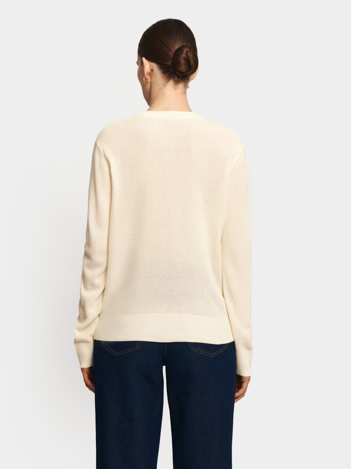 Вязаный джемпер с длинным рукавом