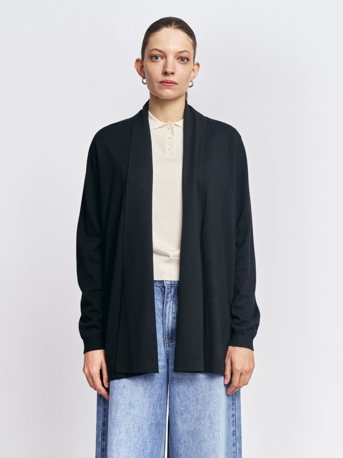 Трикотажный кардиган без застёжки