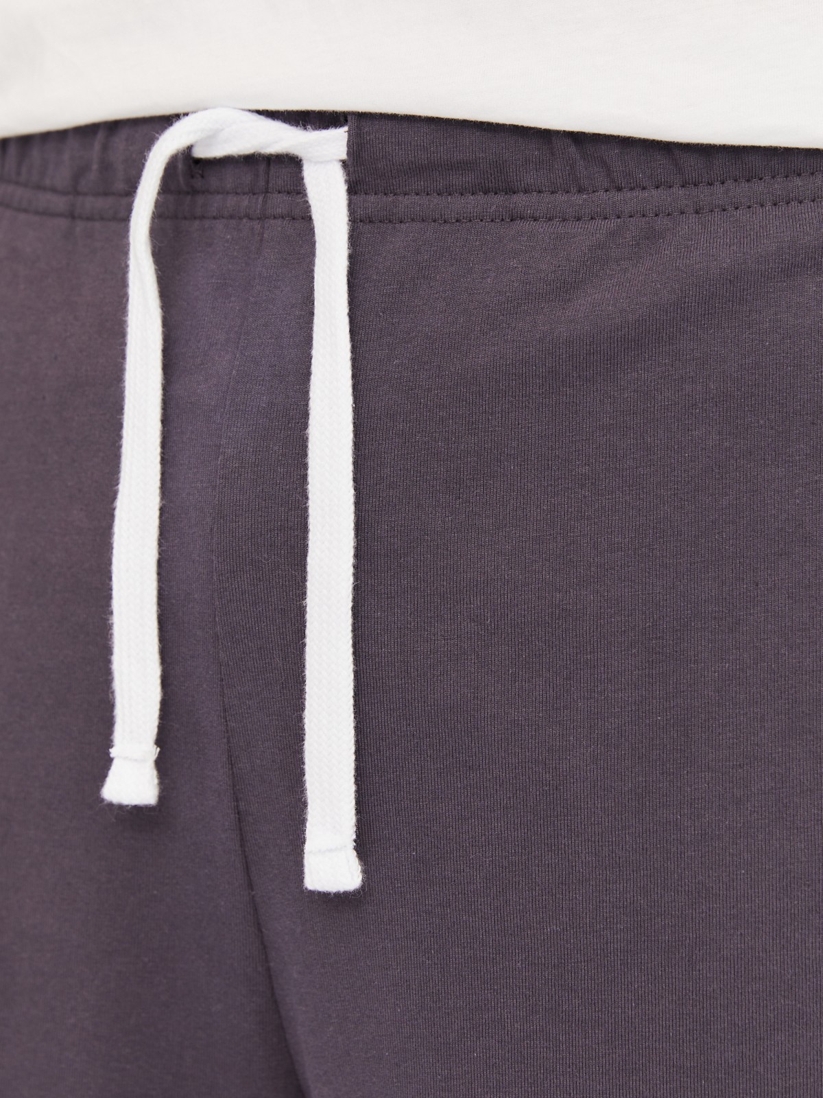 Трикотажные шорты из хлопка на резинке