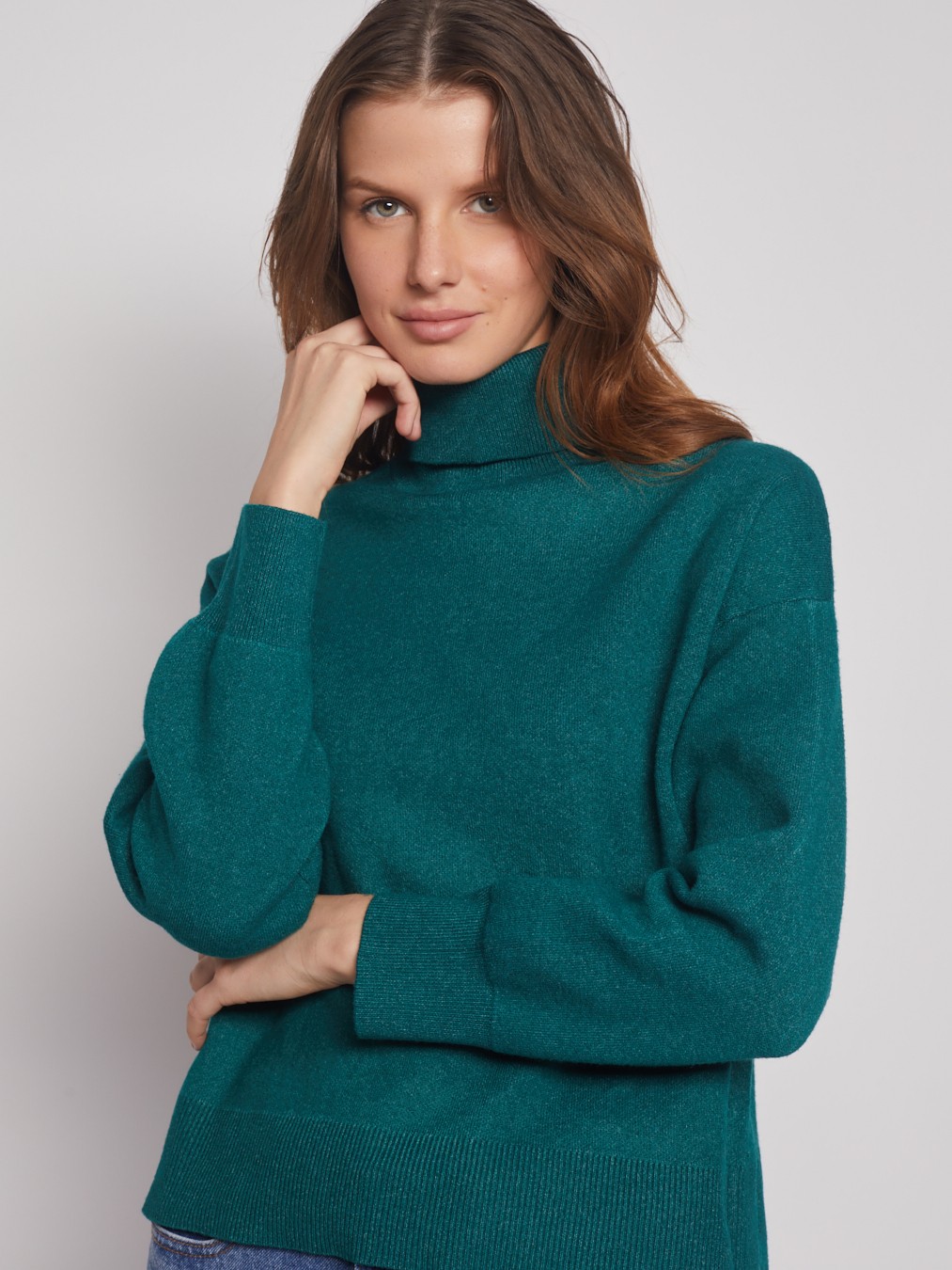 Джемпер с воротником-гольф Джемпер с воротником-гольф