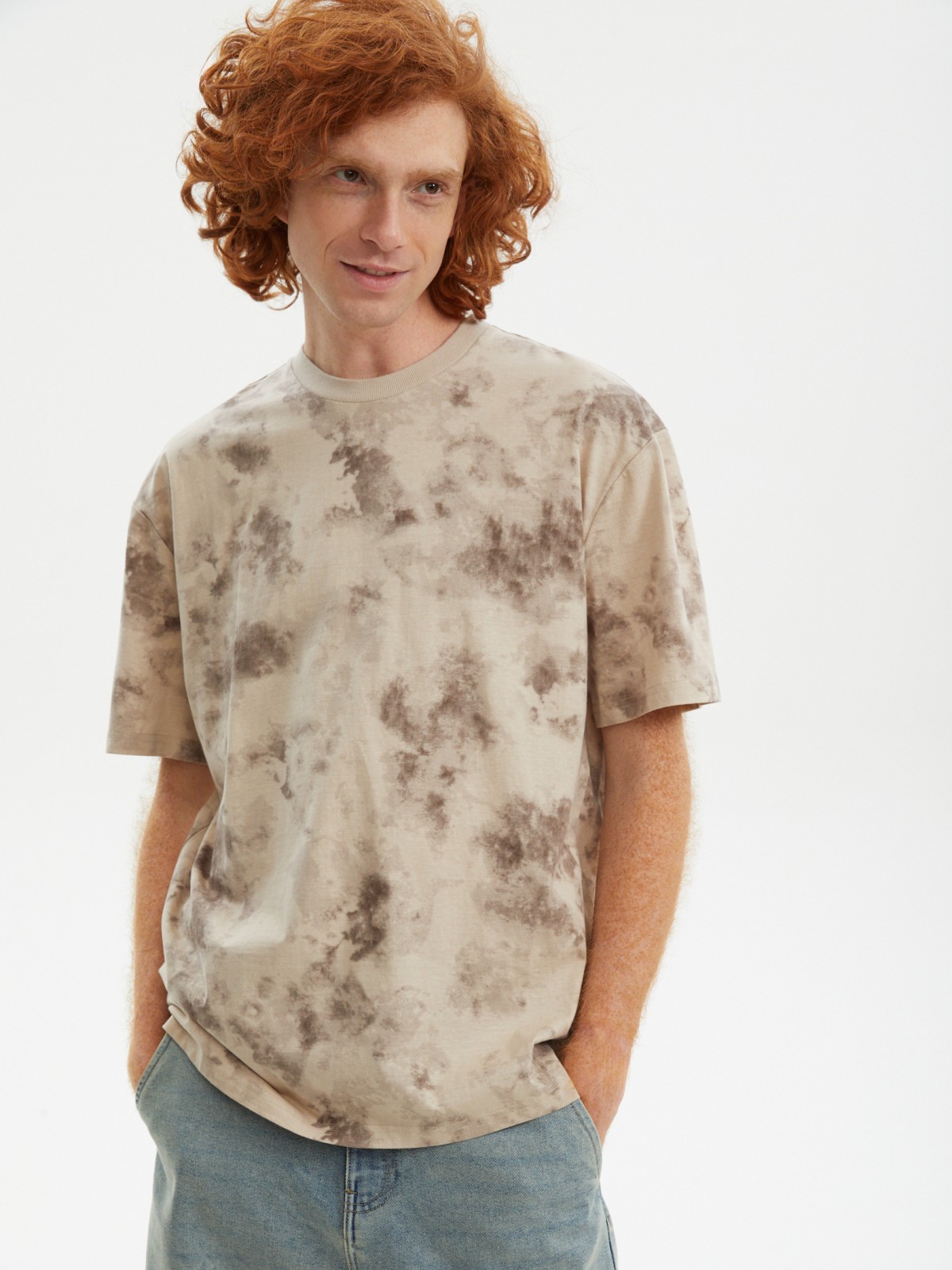 Футболка из хлопка с принтом