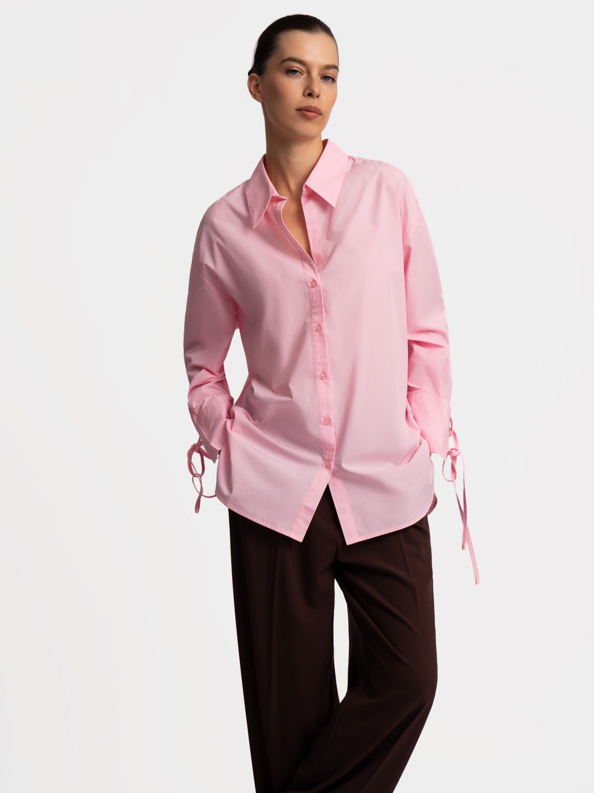 Блузка с  длинными рукавами