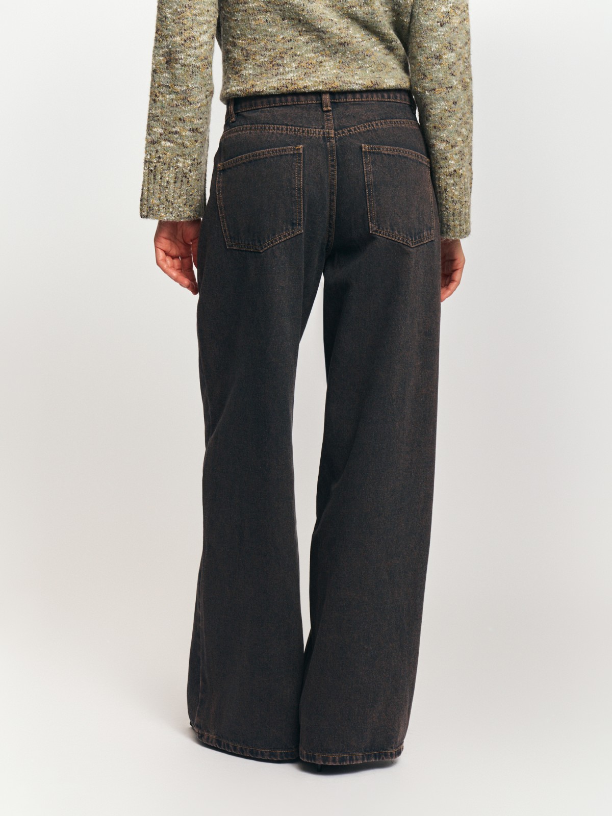 Джинсы силуэта Wide с посадкой Loose