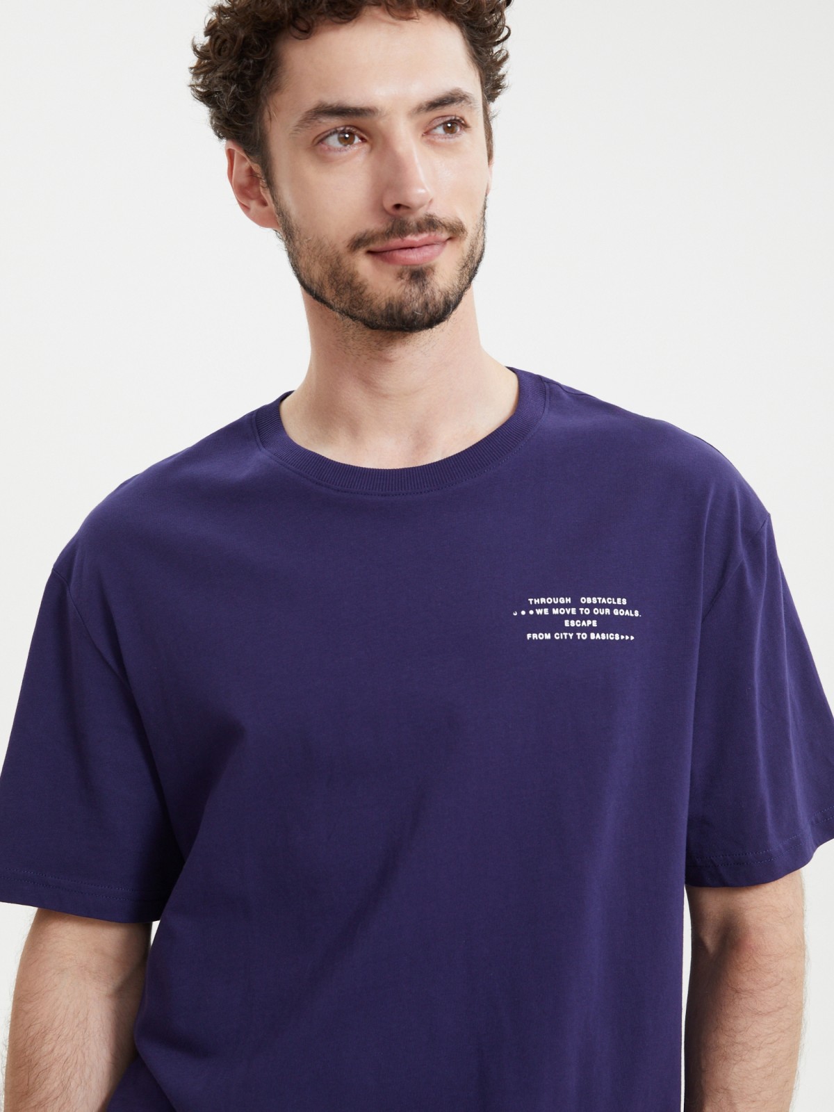 Футболка из хлопка с принтом