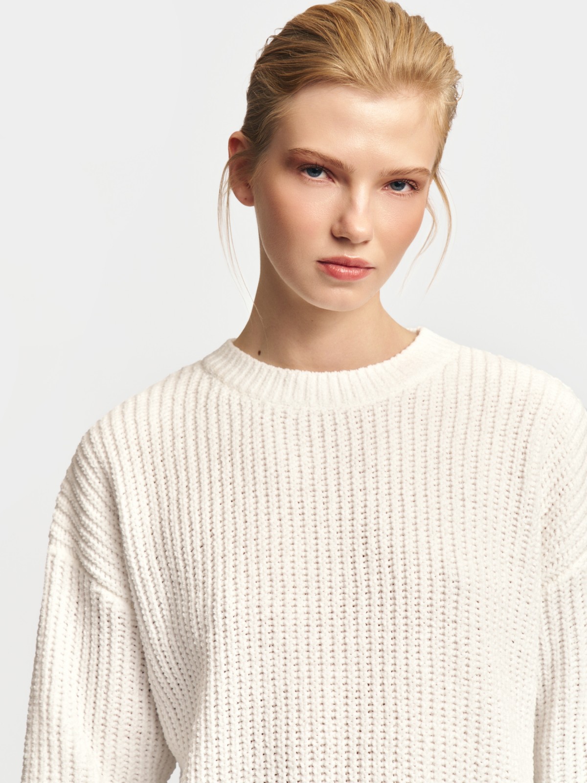 Вязаный джемпер из синели