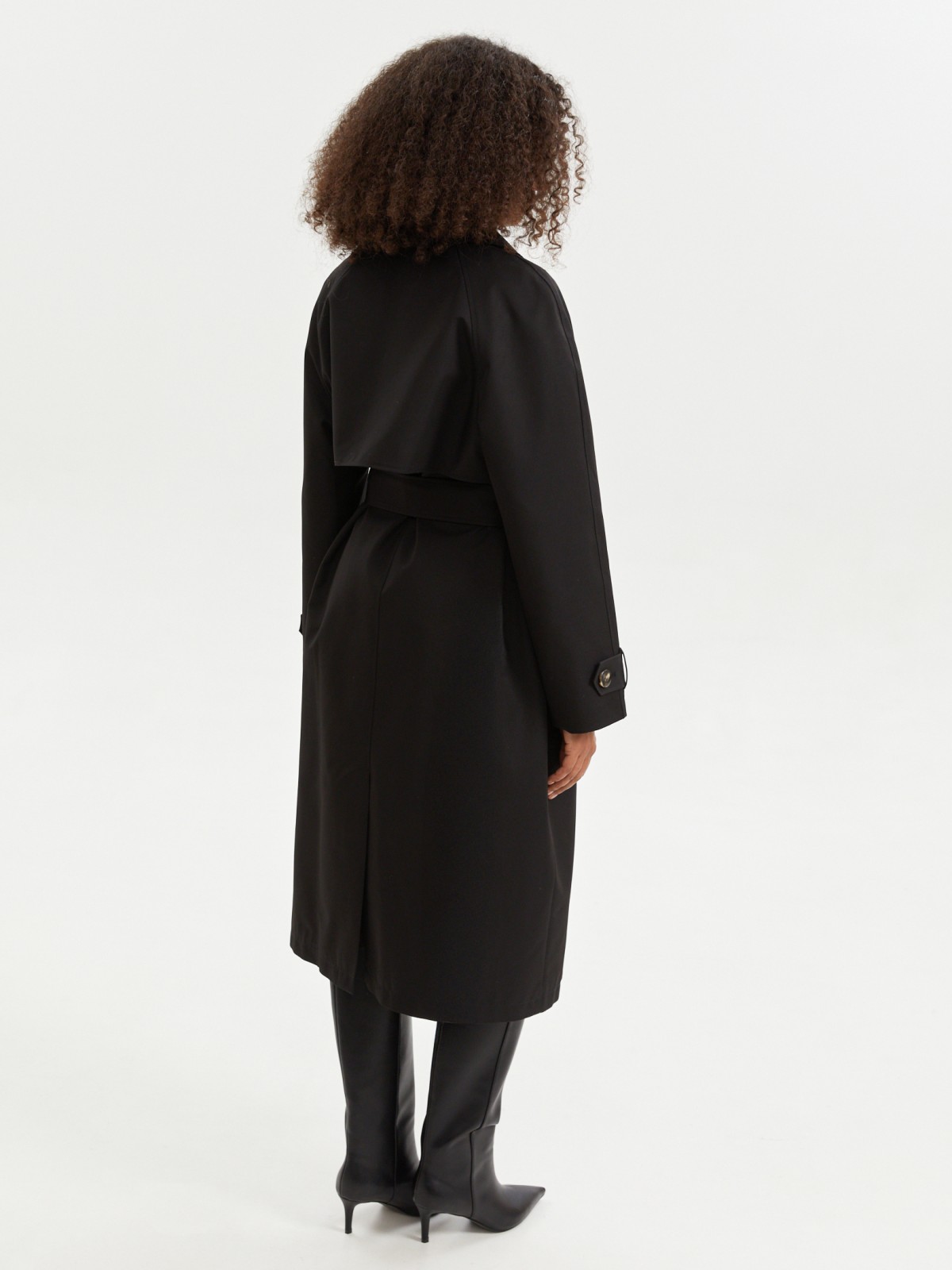 Двубортный тренчкот с поясом