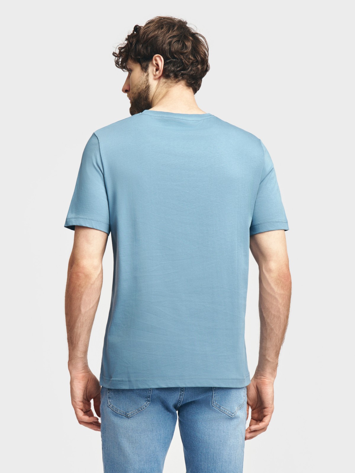 Футболка из хлопка с круглым вырезом