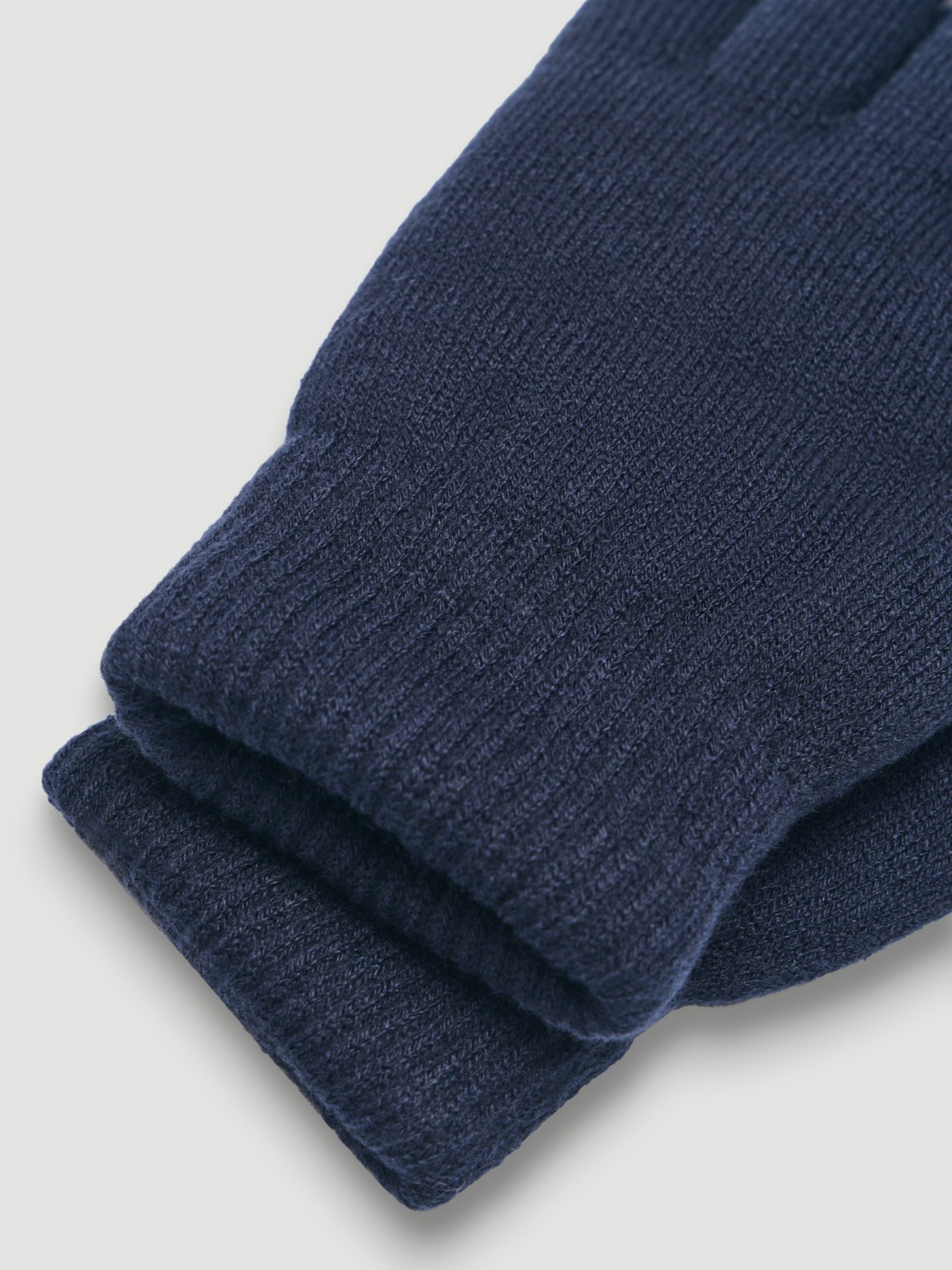 Тёплые трикотажные перчатки с экомехом