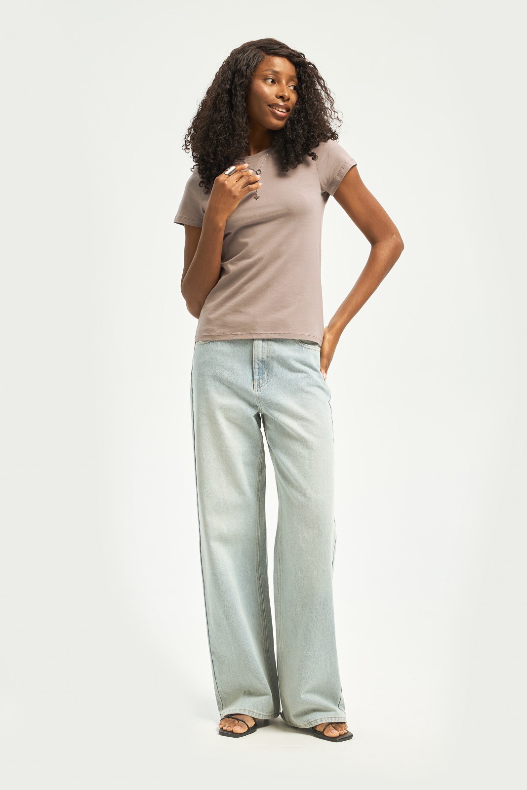 Футболка из хлопка однотонная