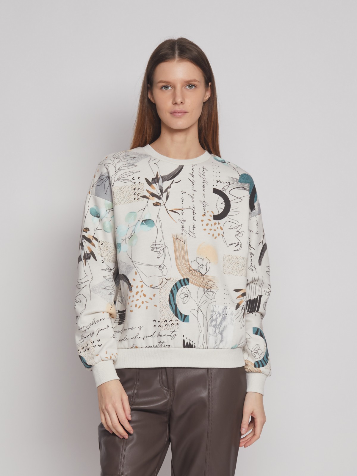 Принтованный свитшот