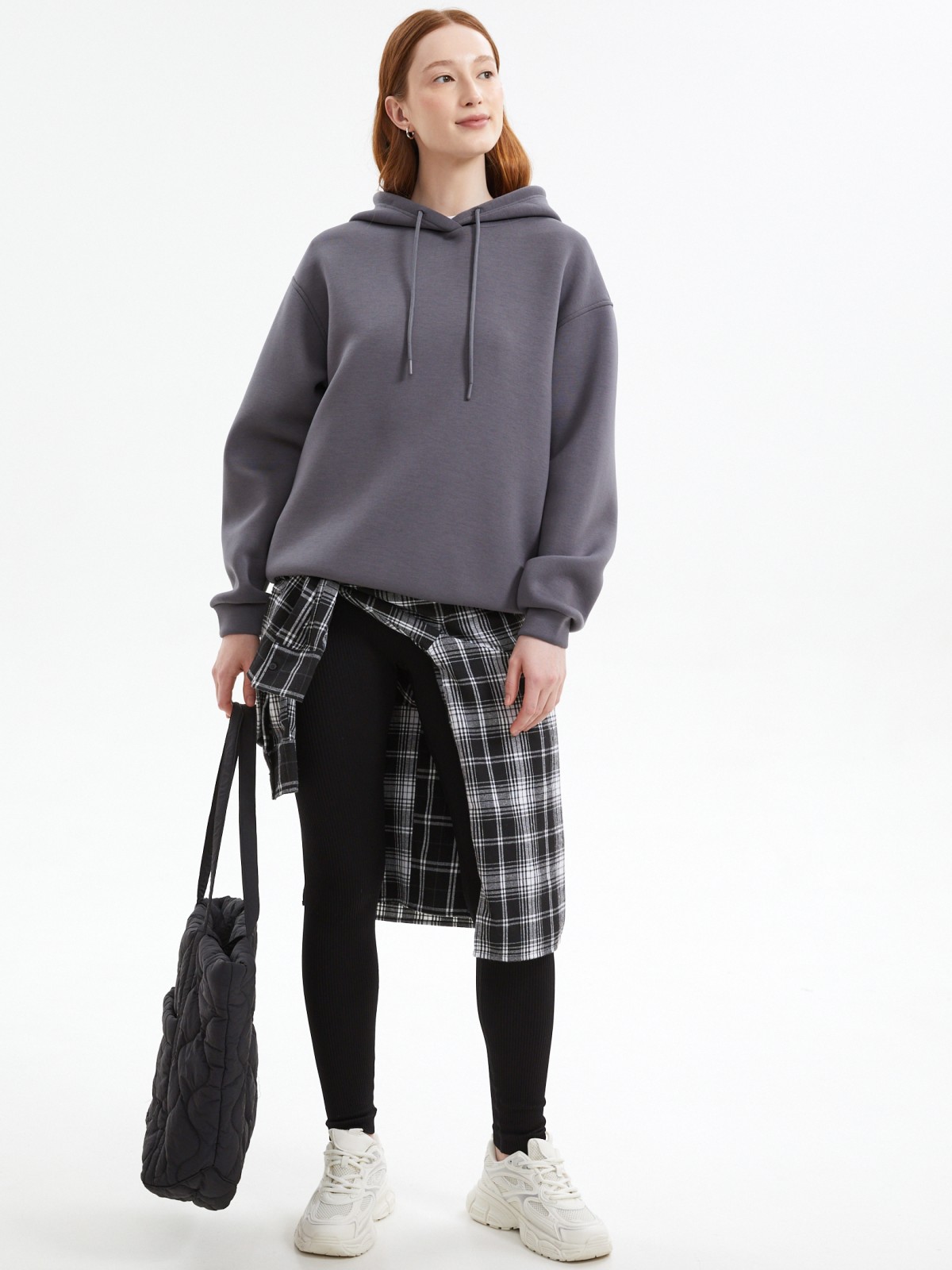 Трикотажный худи с капюшоном