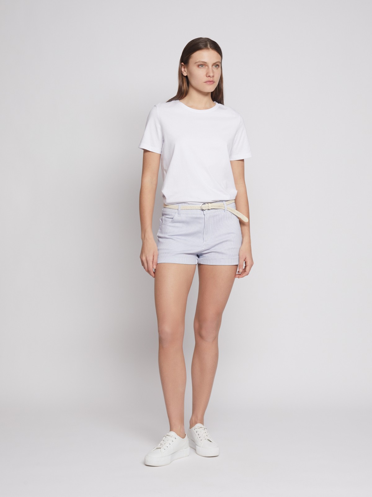 Мини шорты с ремнём