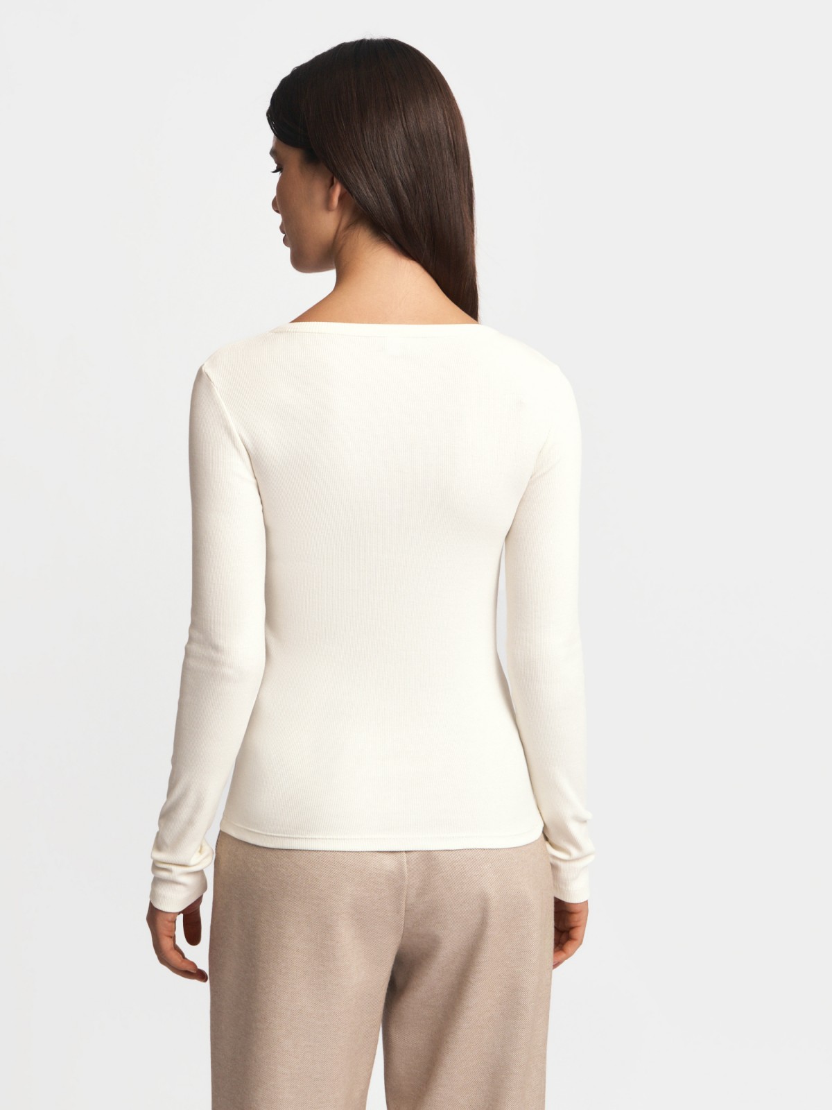 Трикотажный лонгслив из хлопка