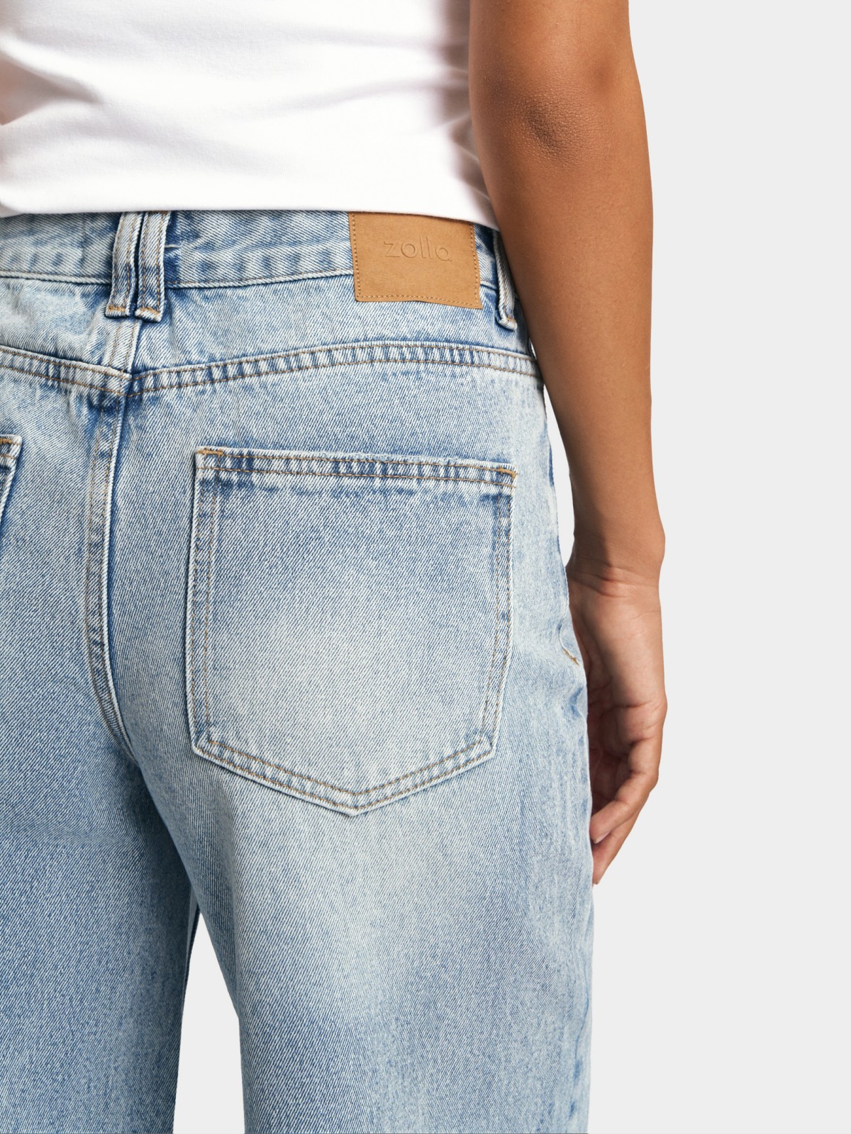 Джинсы силуэта Wide из хлопка