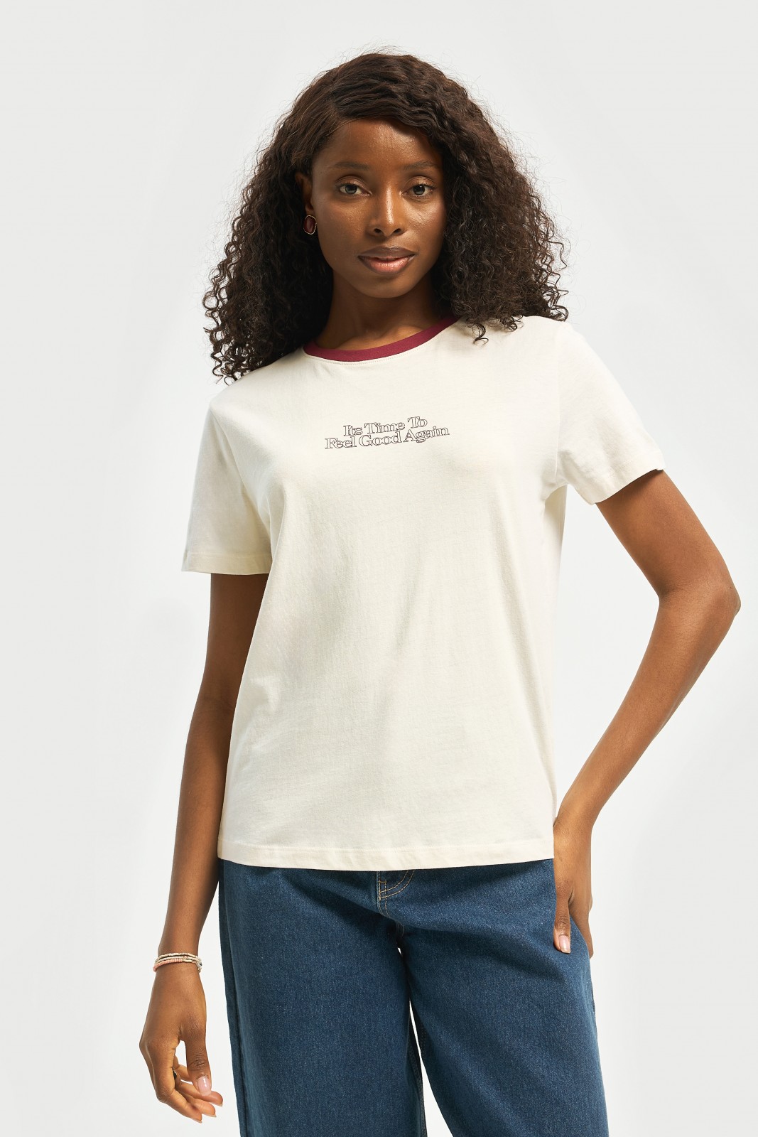 Футболка из хлопка с надписью