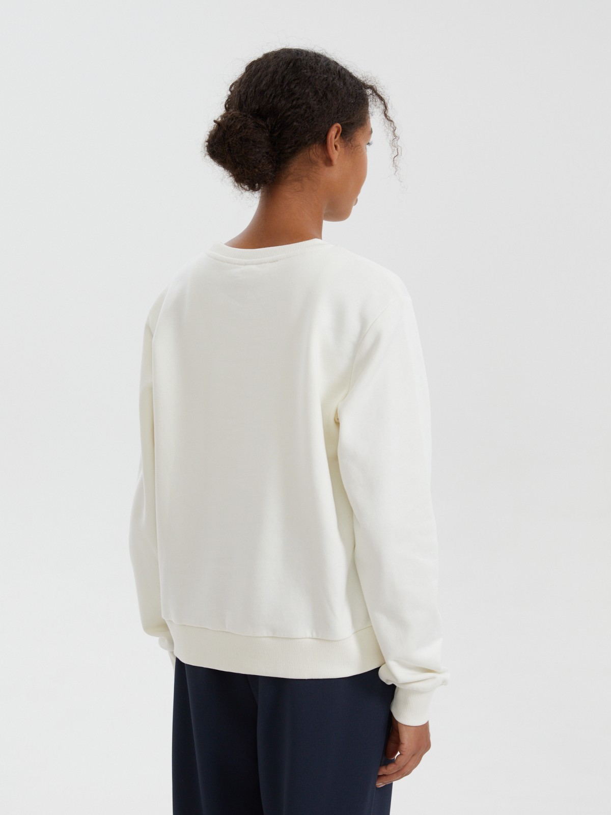 Базовый утеплённый свитшот с начёсом