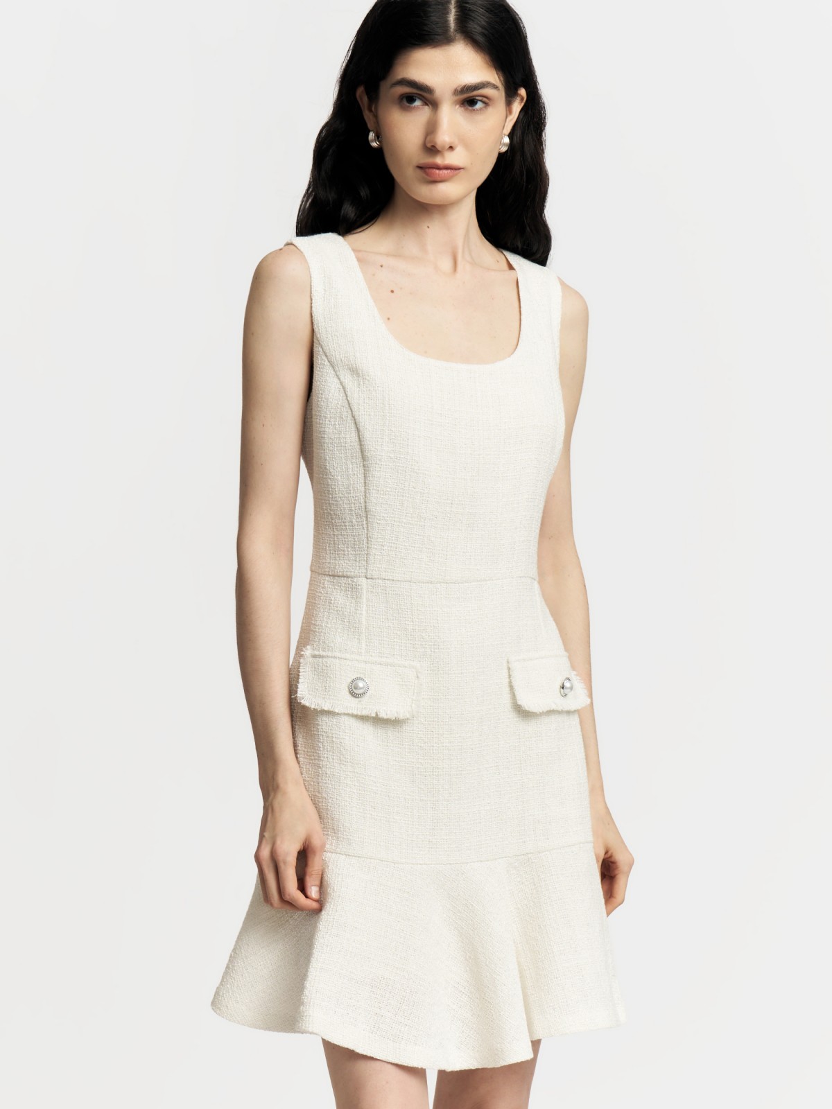 Твидовый сарафан мини