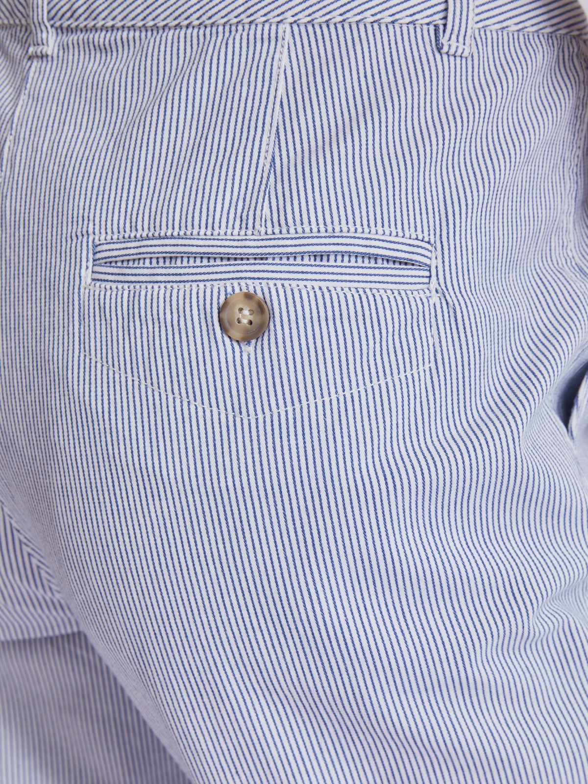 Брюки-чинос с узором в полоску