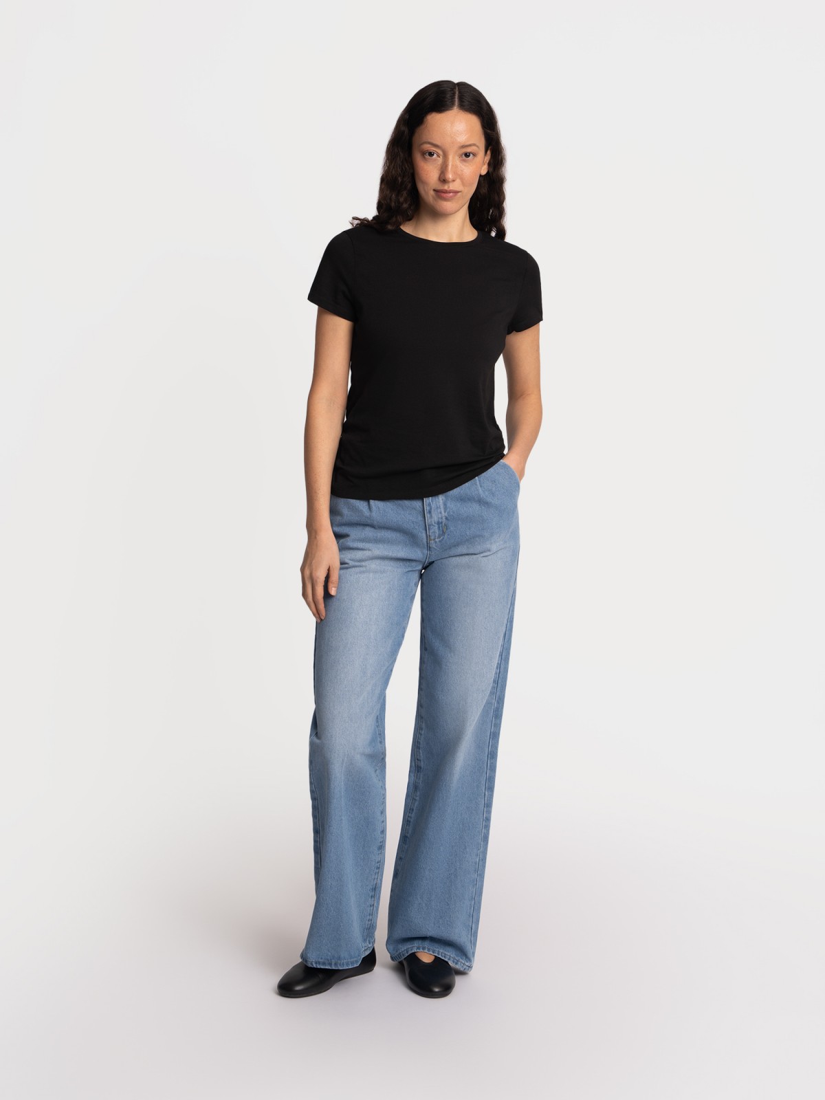 Футболка из хлопка однотонная