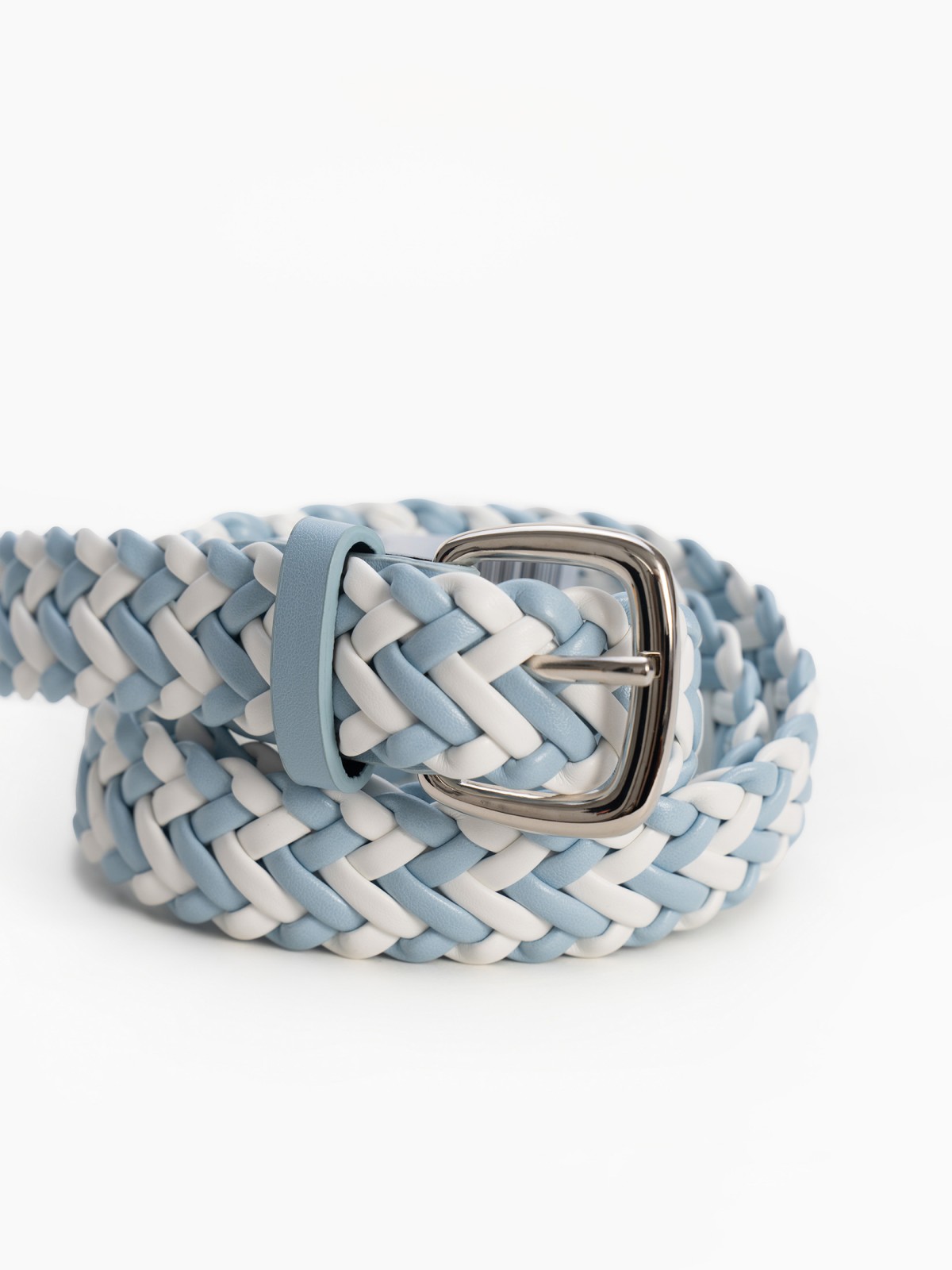 Плетёный ремень из экокожи