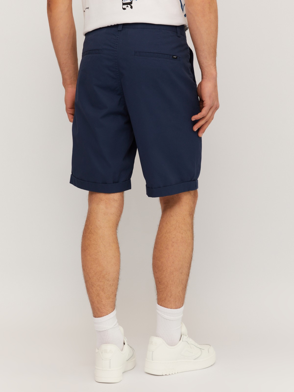 Шорты из хлопка с отворотами