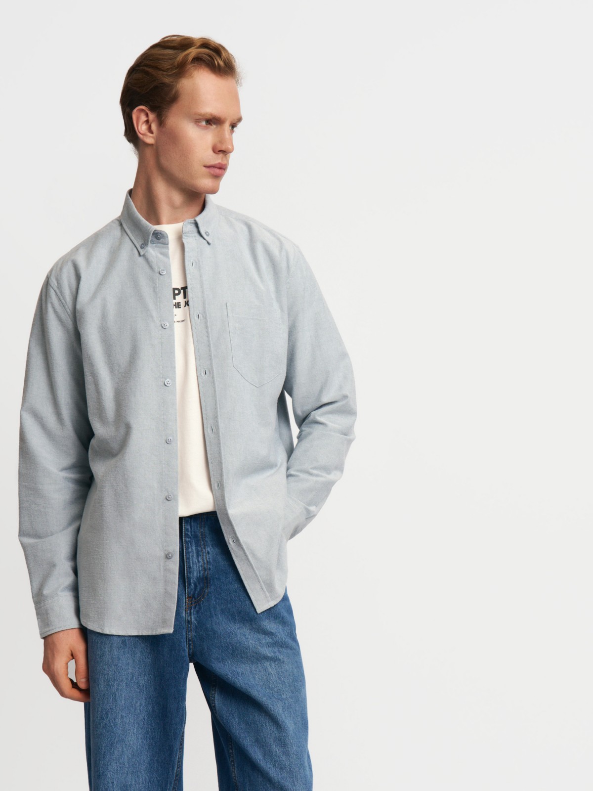 Офисная рубашка из хлопка