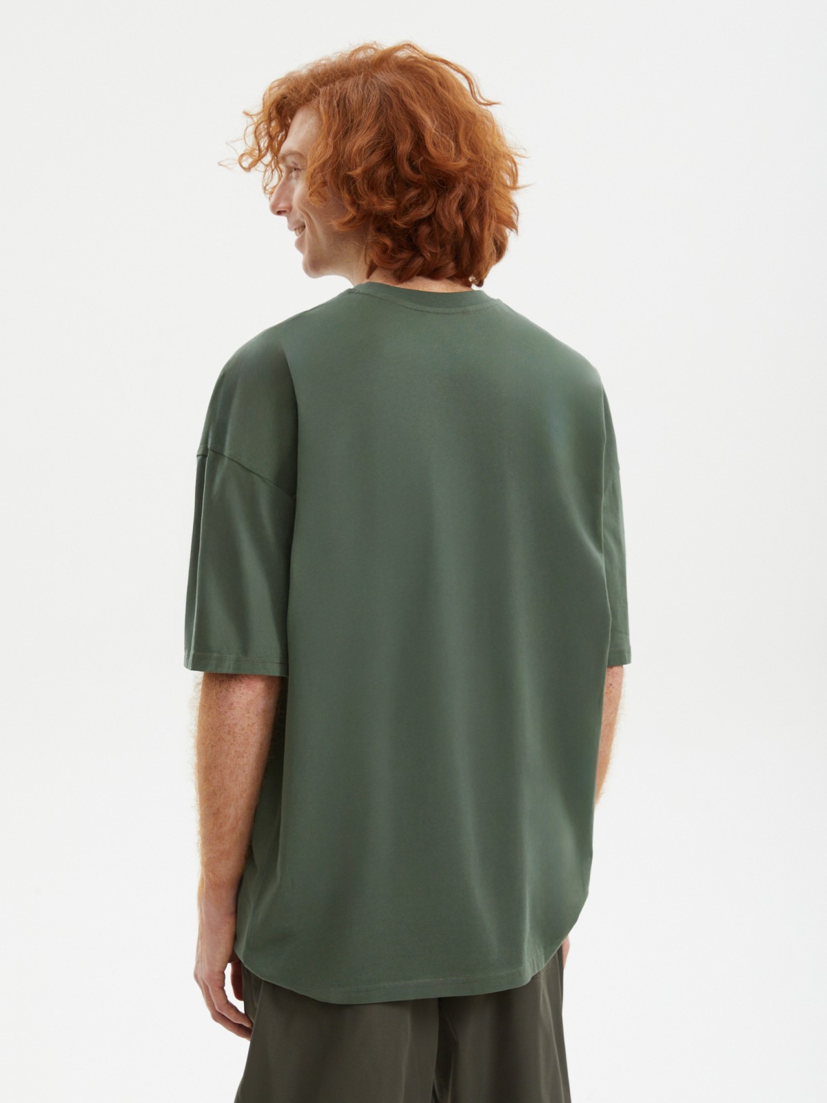 Футболка оверсайз из хлопка с коротким рукавом