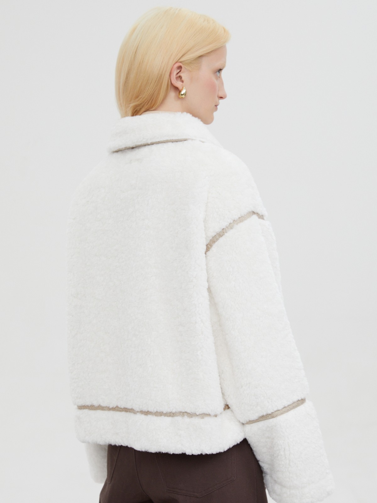 Тёплая дублёнка из экомеха