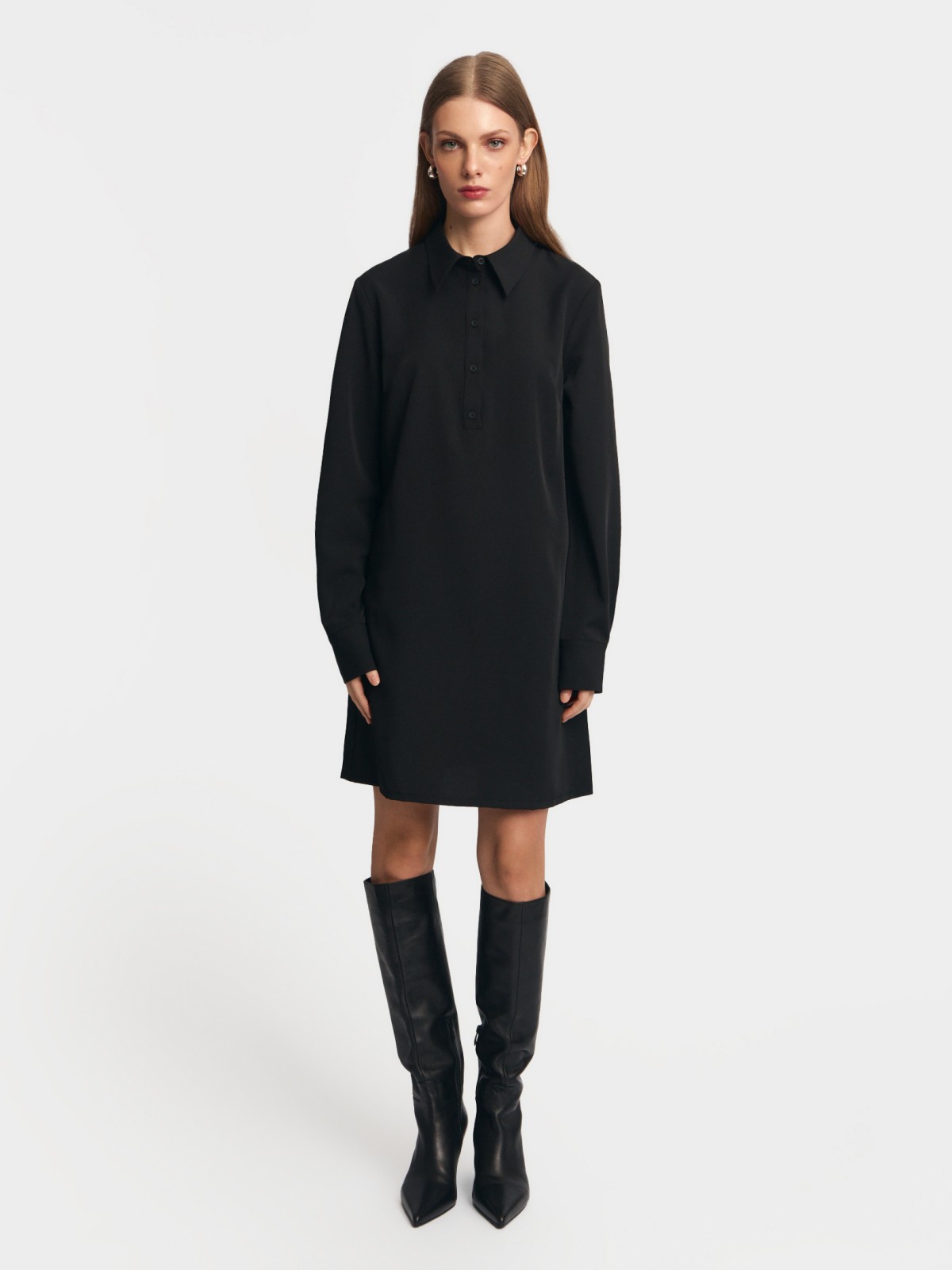 Платье-рубашка мини