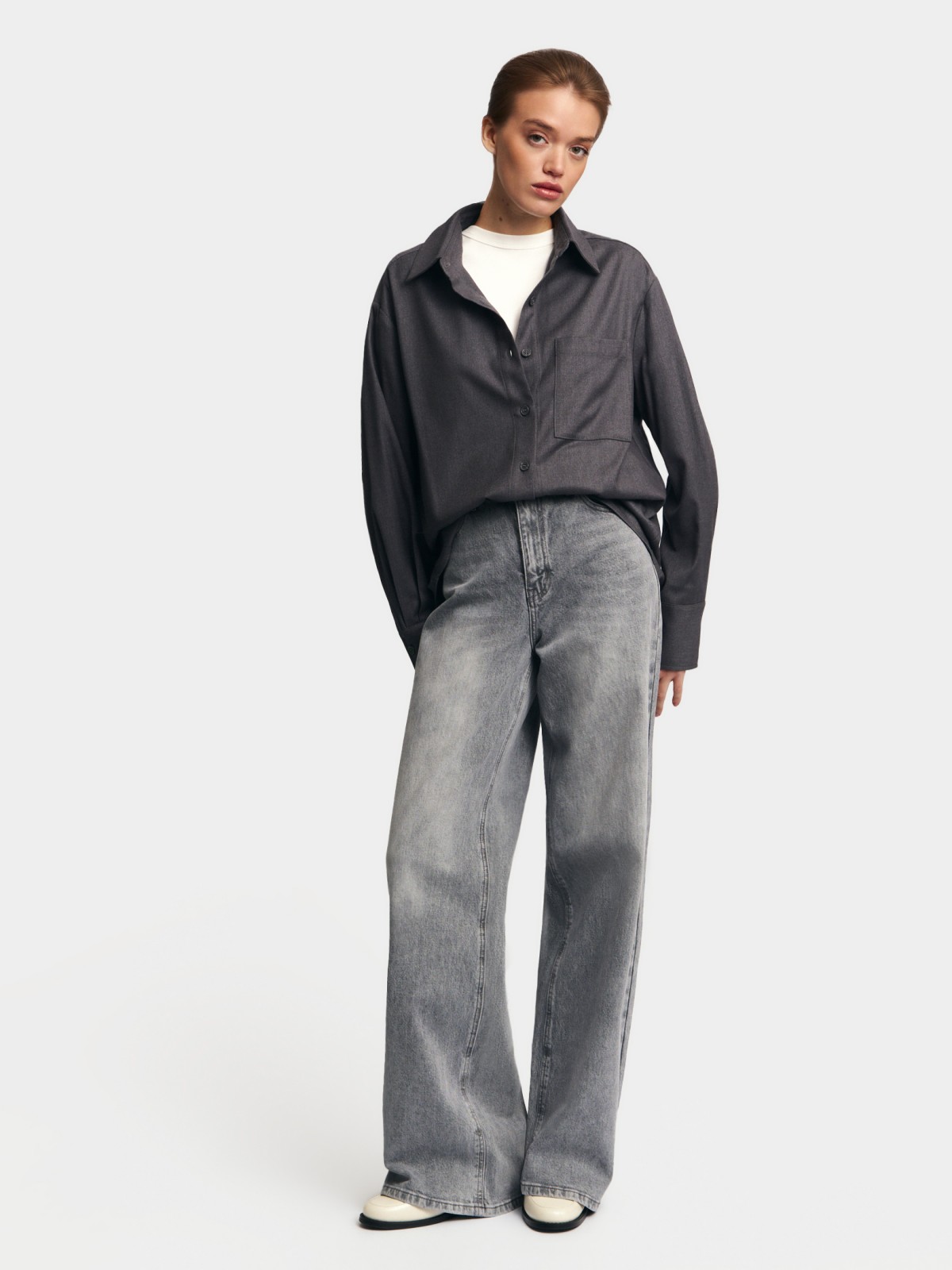 Верхняя рубашка на пуговицах