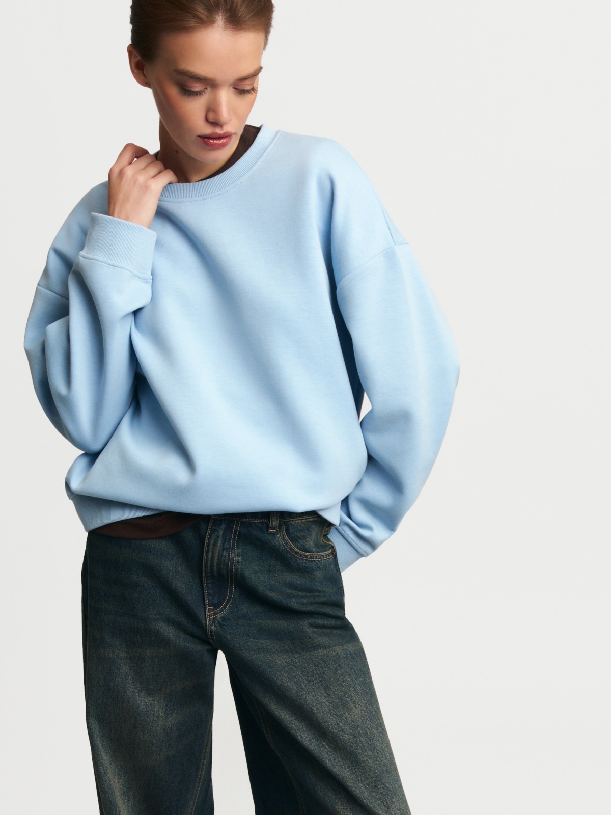 Свитшот однотонный без принта