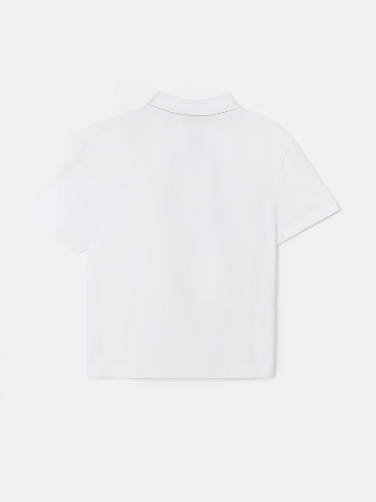 Футболка-топ поло из хлопка с воротником