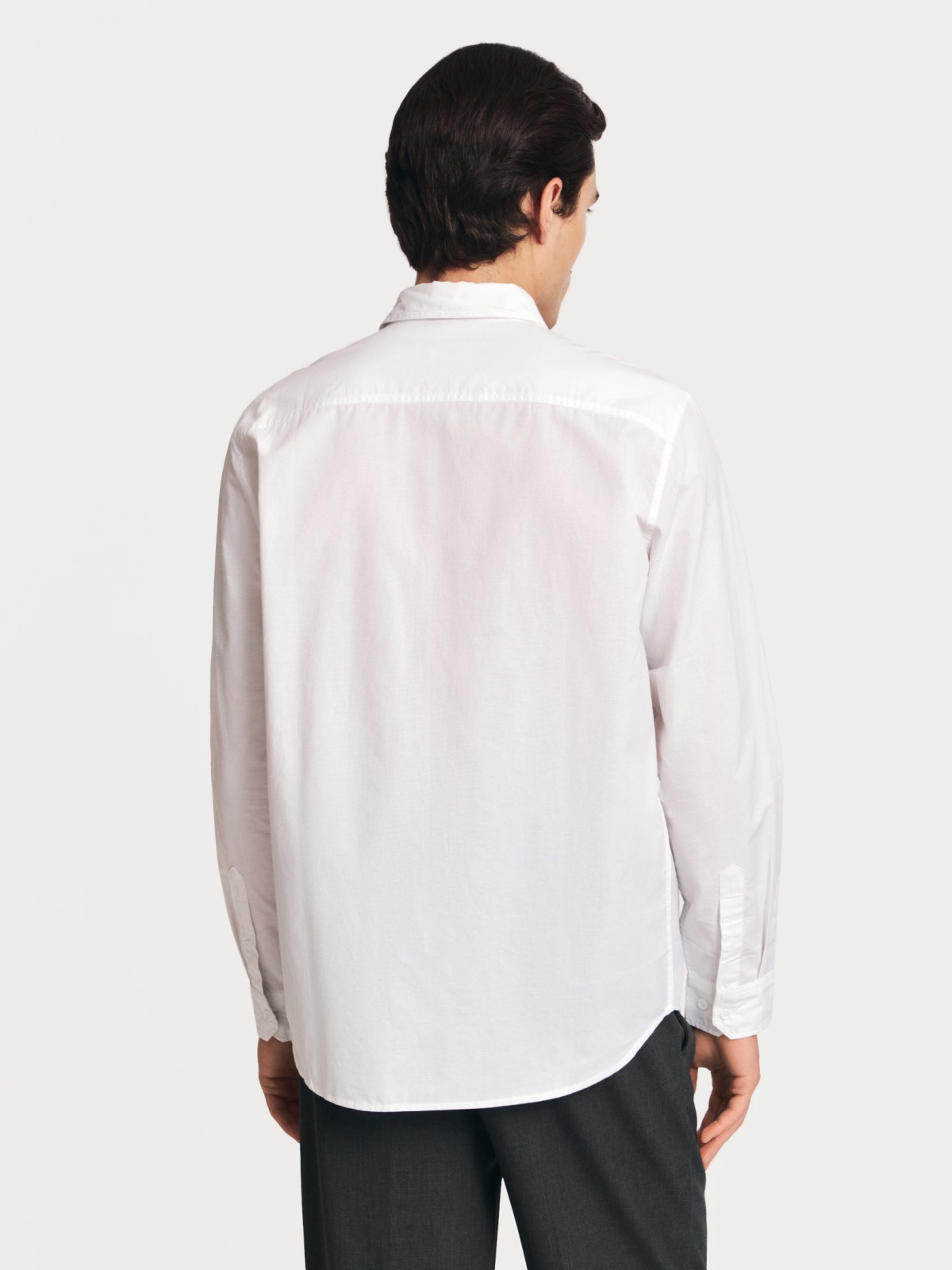 Льняная рубашка из хлопка